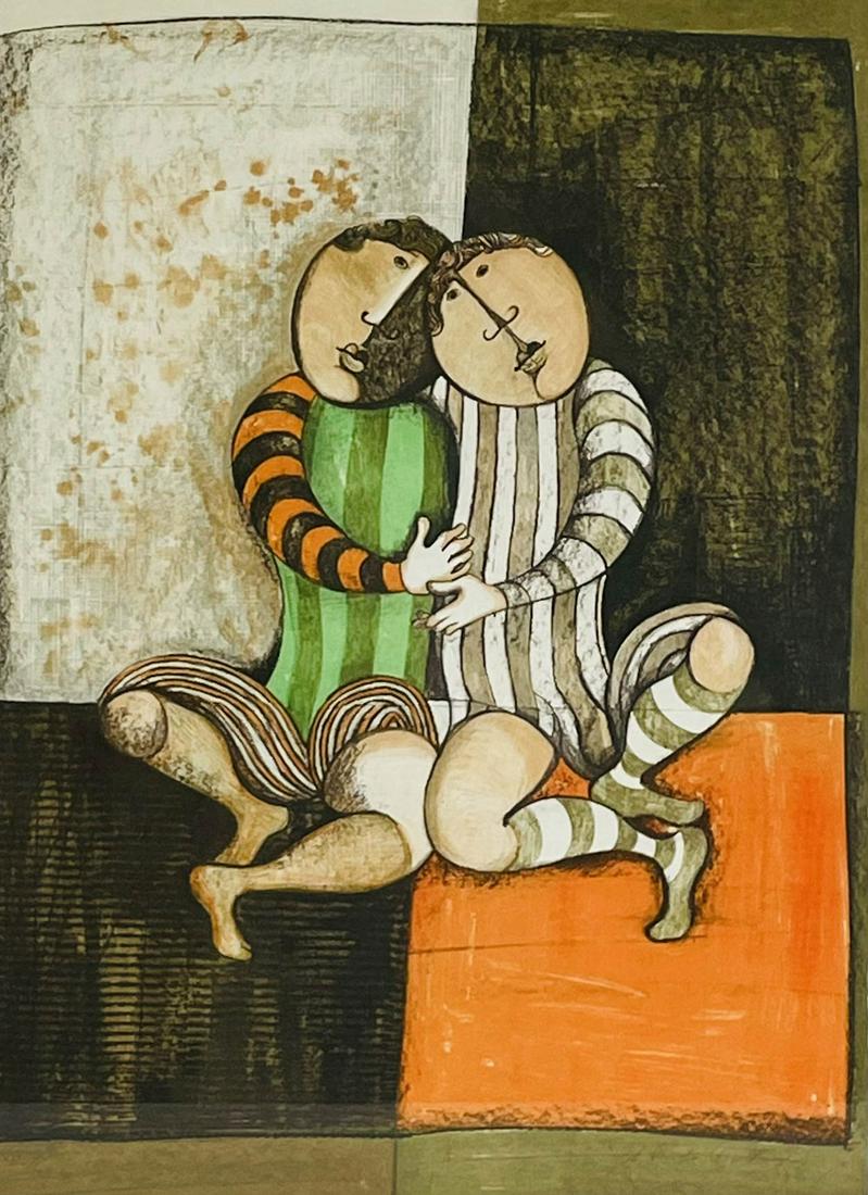 Graciela Rodo Boulanger Figural Colored Lithograph (1 of 5)