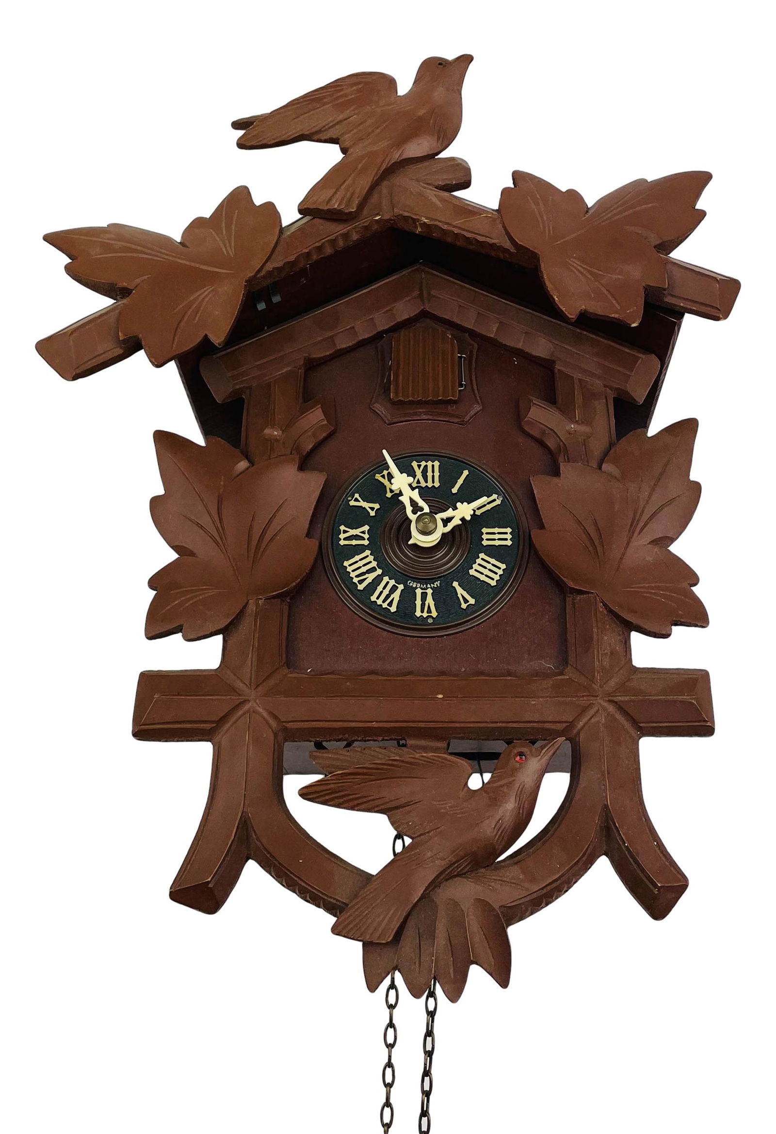 German Black Forest Hand Carved Wood Cuckoo Clock (1 of 5)