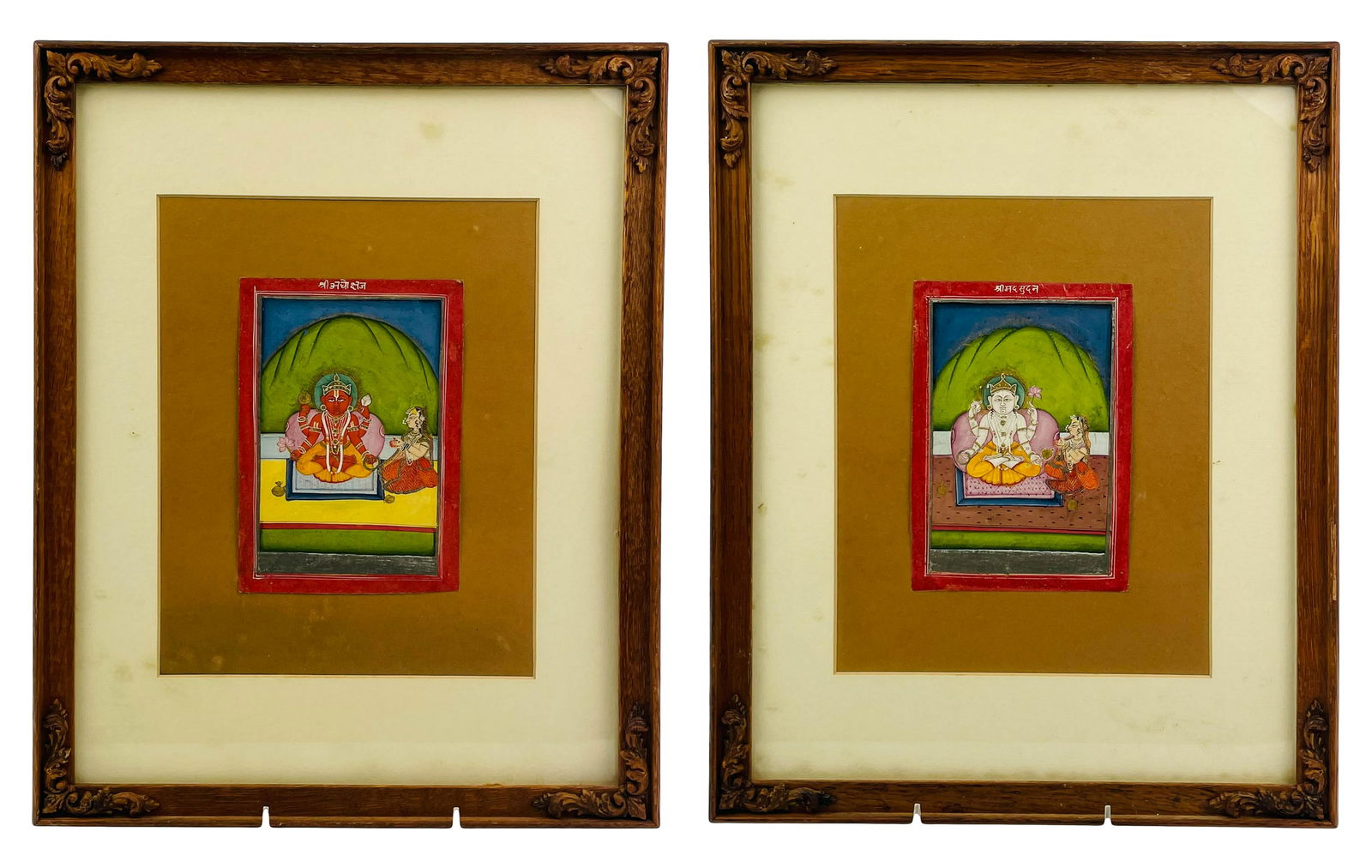 Pichwai Painting Pair Depiction of Lord Krishna (1 of 7)