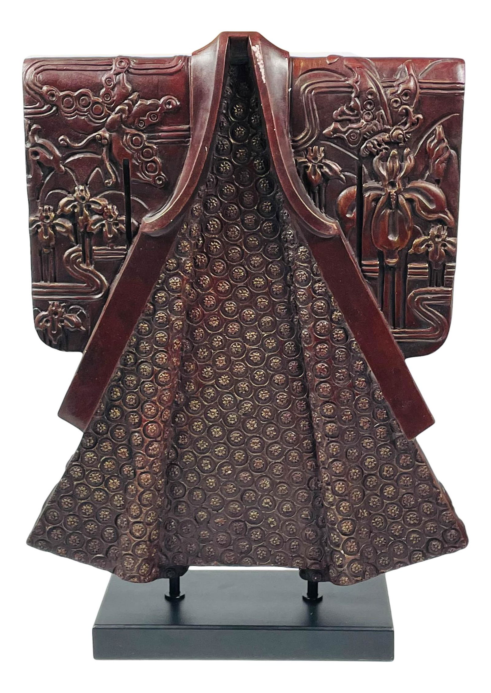 Japanese Bronze Samurai Surcoat Metal Sculpture (1 of 6)