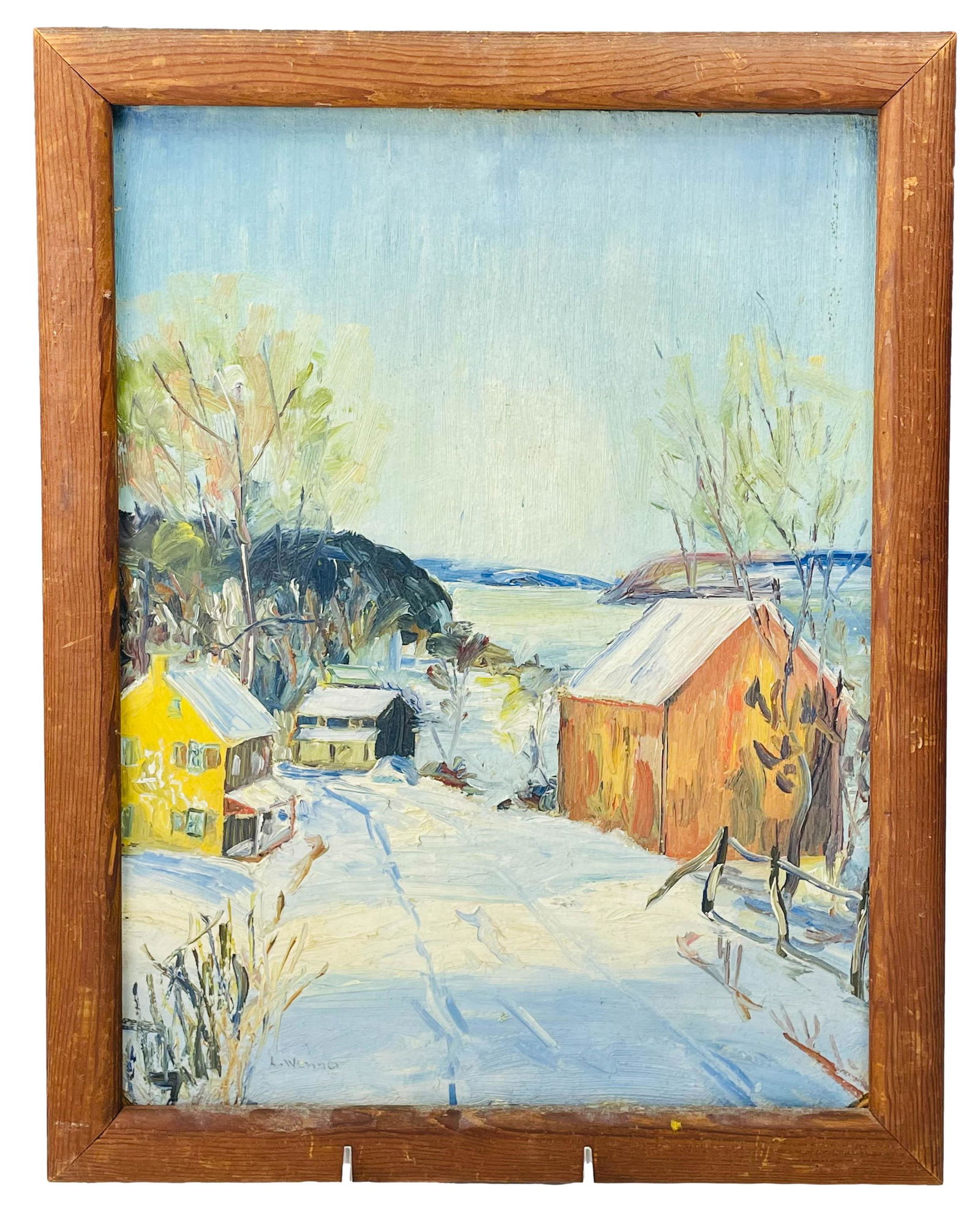 Luther J G Wenner 20C Landscape Oil Painting (1 of 5)