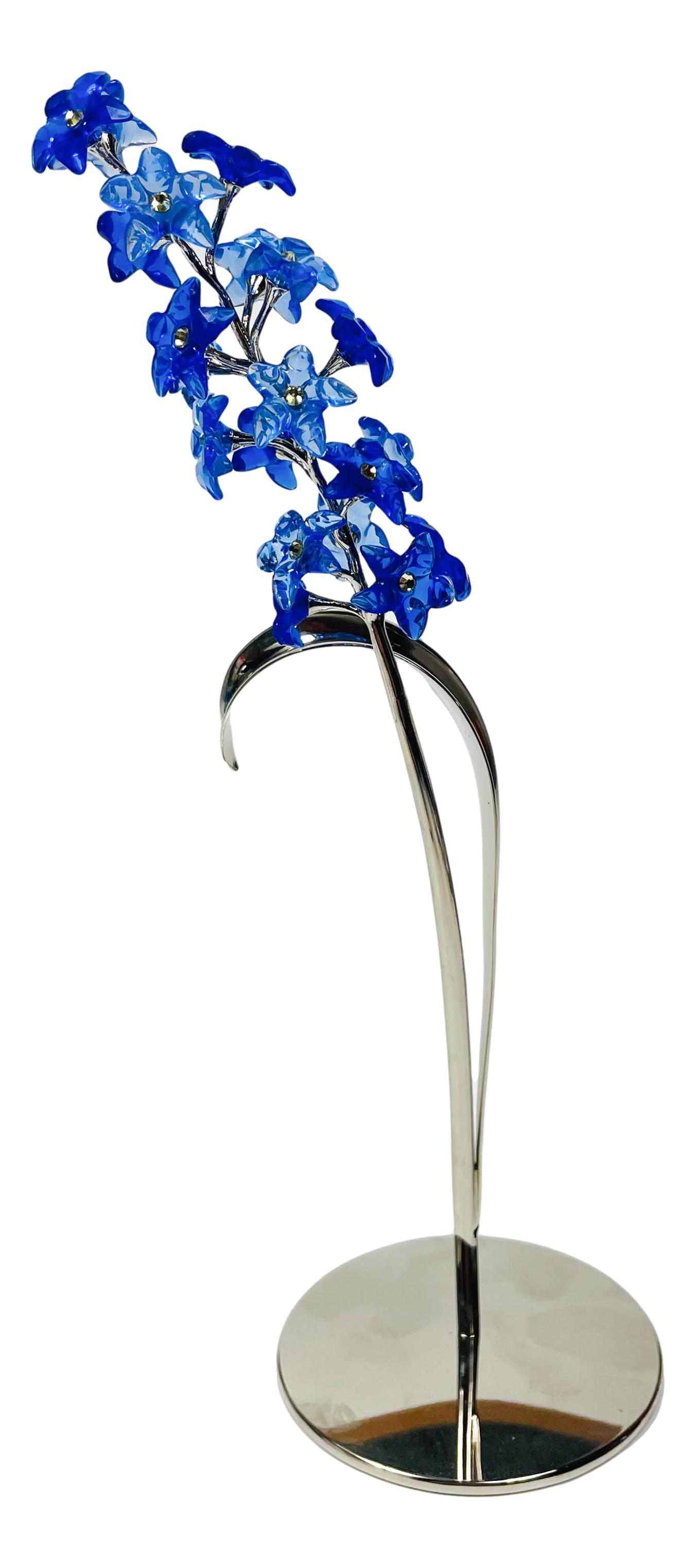 Swarovski Crystal Blue Hyacinth Flower Figural (1 of 3)