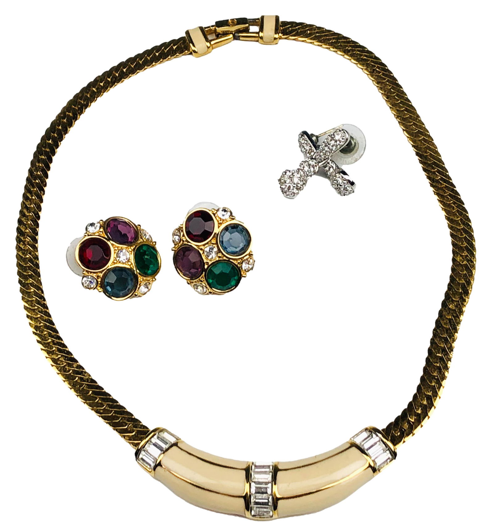 Swarovski Austrian Crystal Necklace & Earrings x 3 (1 of 4)