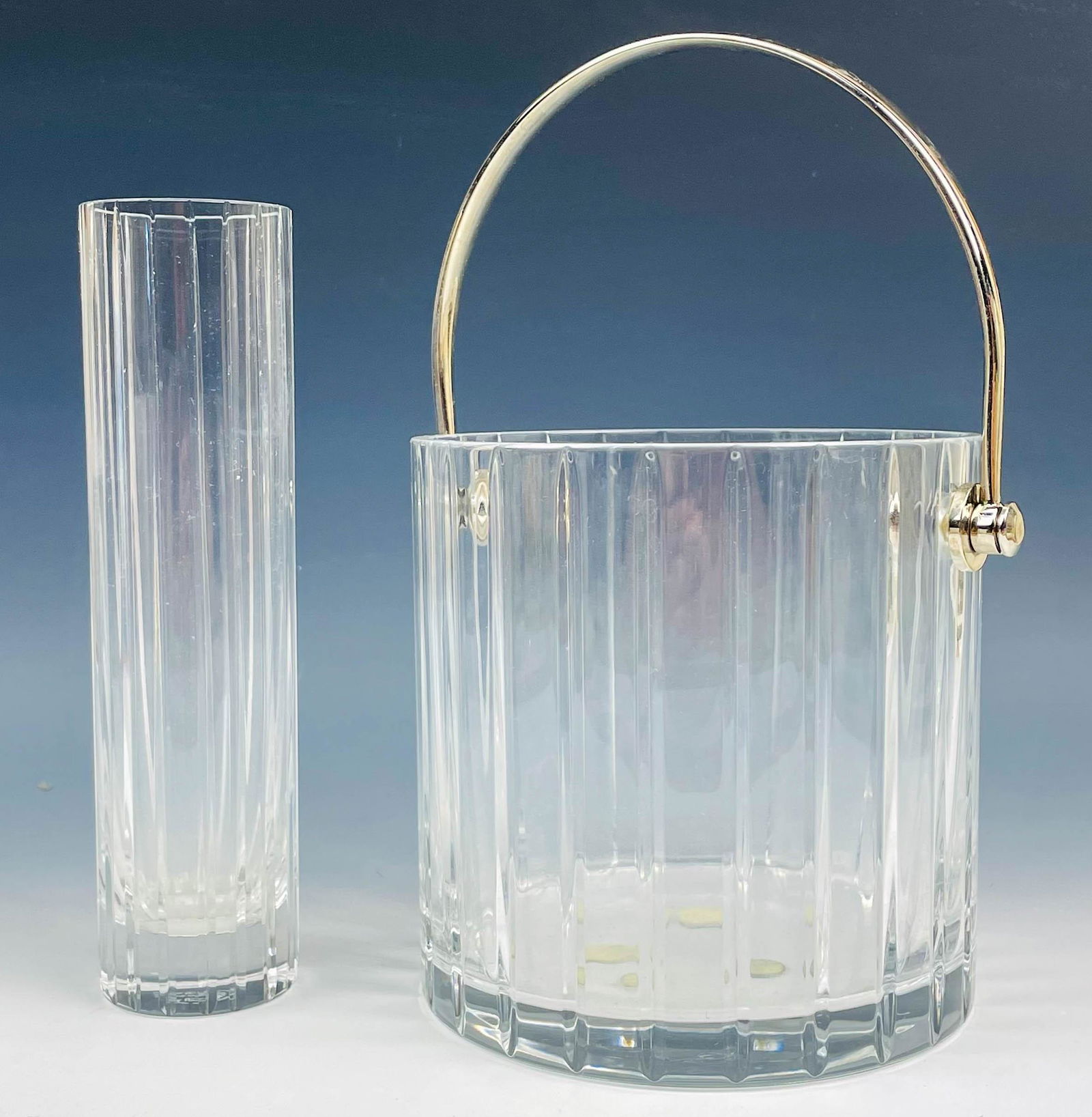 Baccarat Crystal Ice Bucket And Bud Vase 2pc LOT (1 of 6)