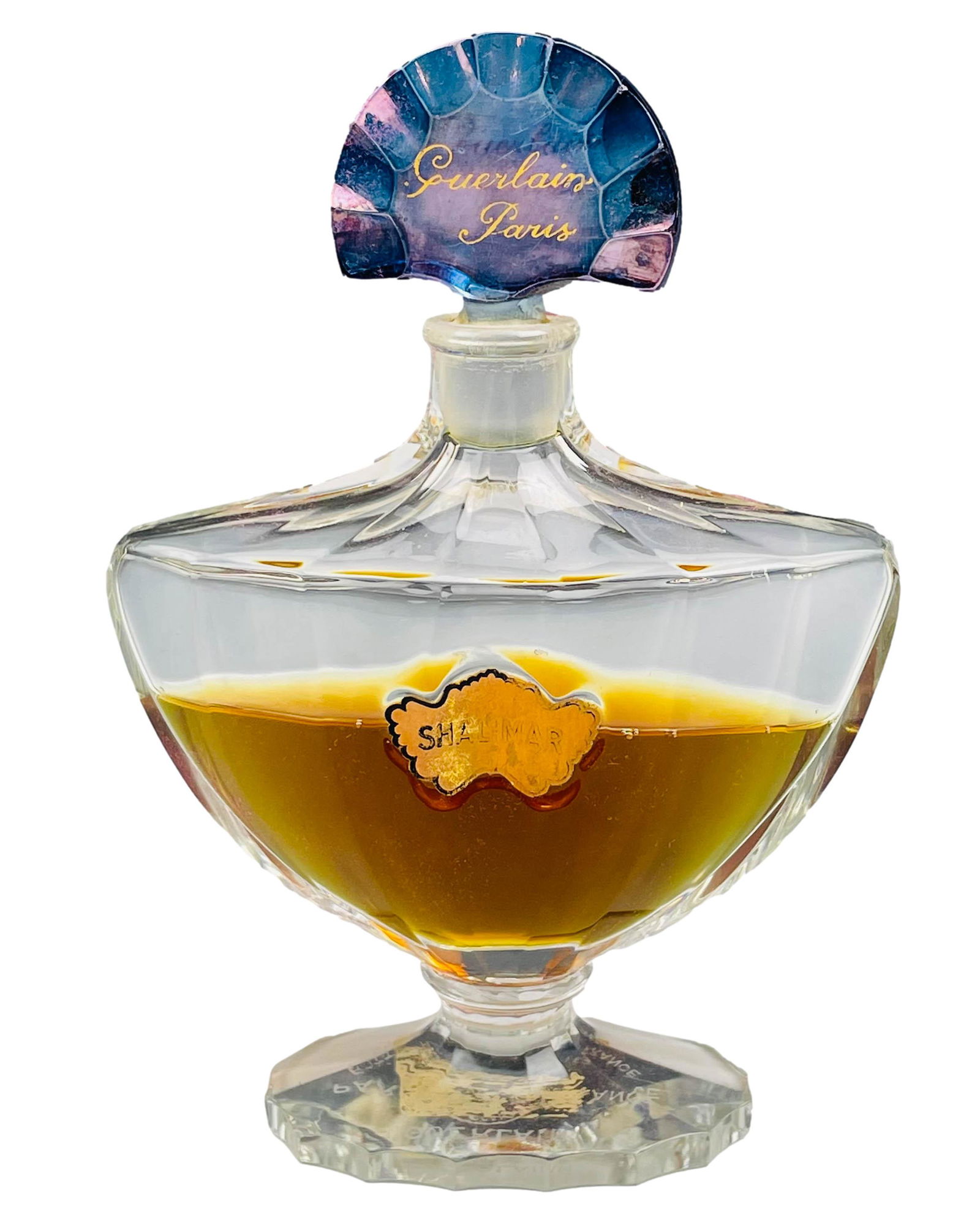 Guerlain Shalimar 6" Baccarat France Bottle w/ Box (1 of 5)