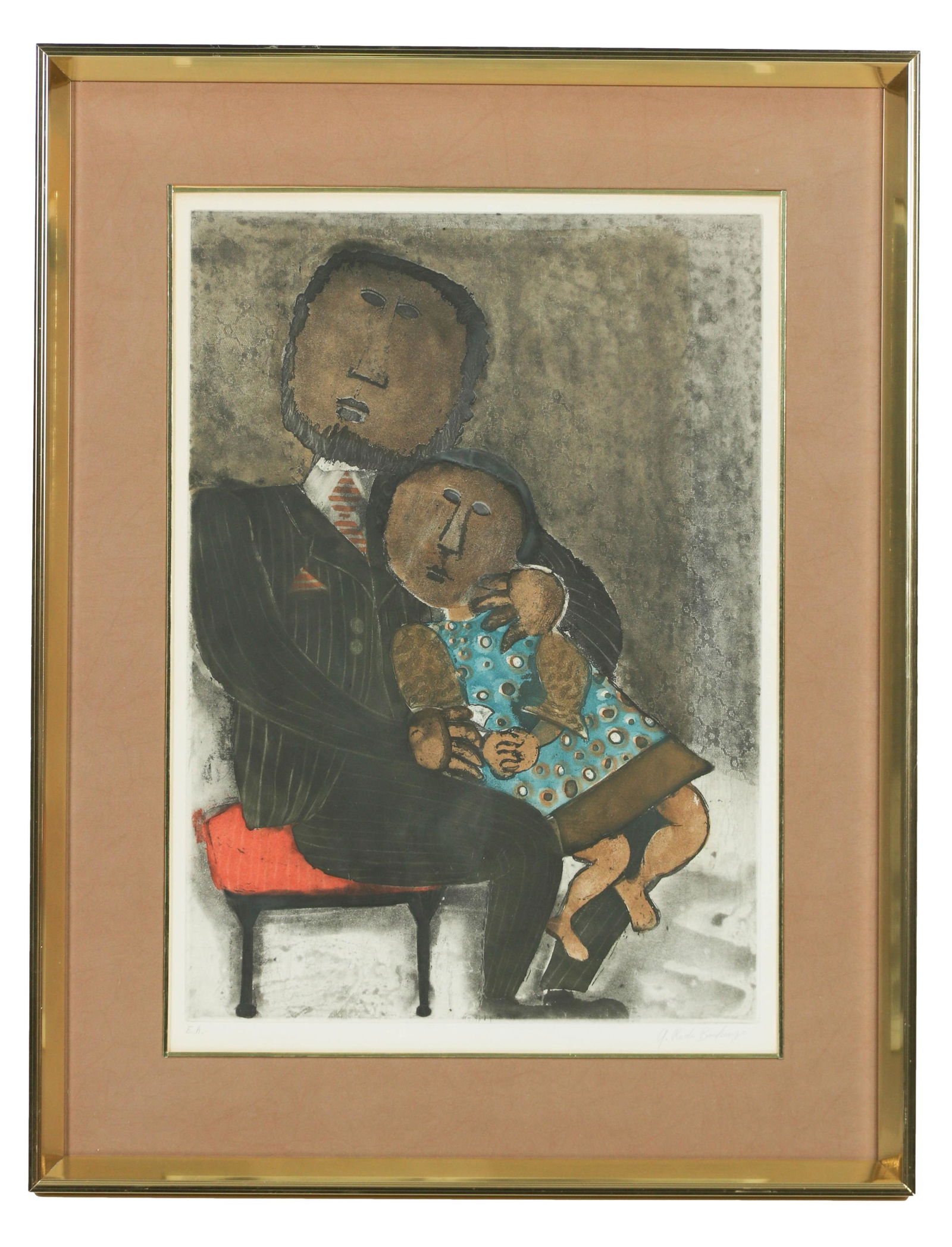 Graciela Rodo Boulanger b.1935 Figural Lithograph (1 of 6)