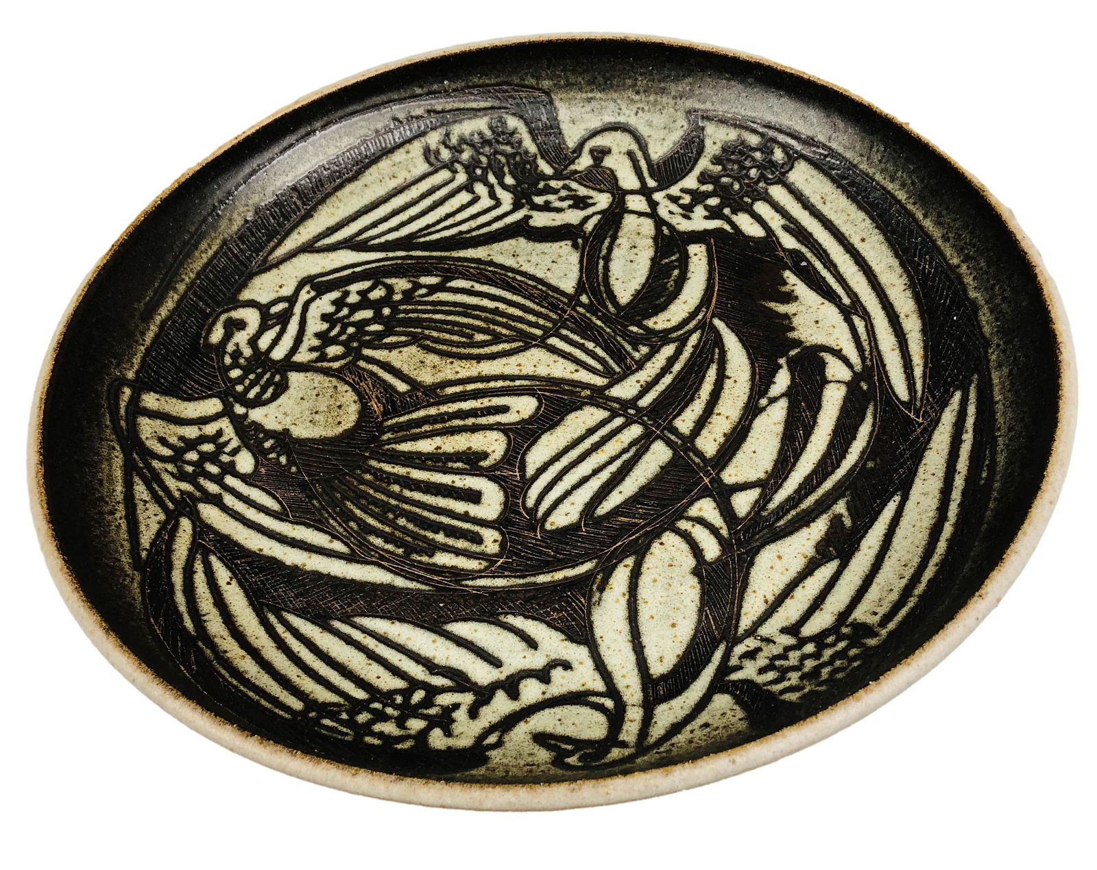 Dart Studio Art Pottery Birds in Flight Charger (1 of 4)
