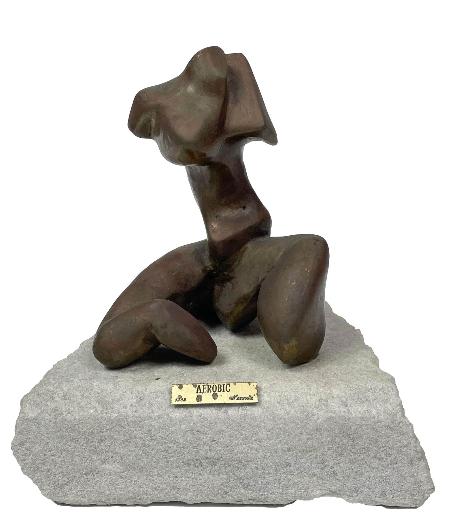 Bronze Torso Cubist Abstract Composition Sculpture (1 of 6)