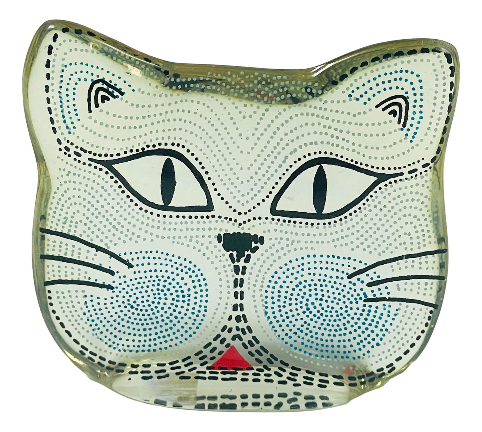 Abraham Palatnik Lucite Op Art Cat Face Sculpture (1 of 3)