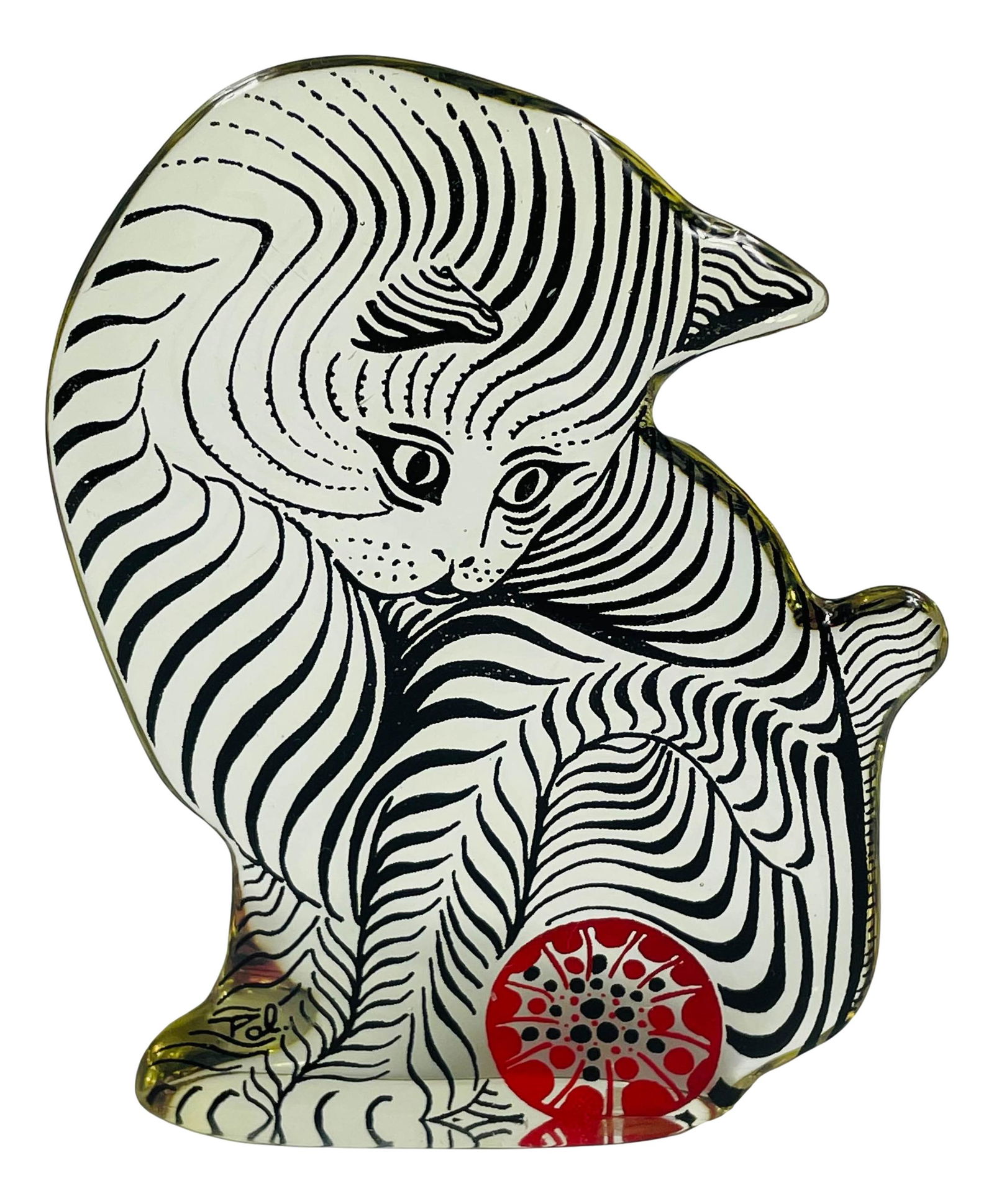 Abraham Palatnik Lucite Op Art Cat Ball Sculpture (1 of 4)