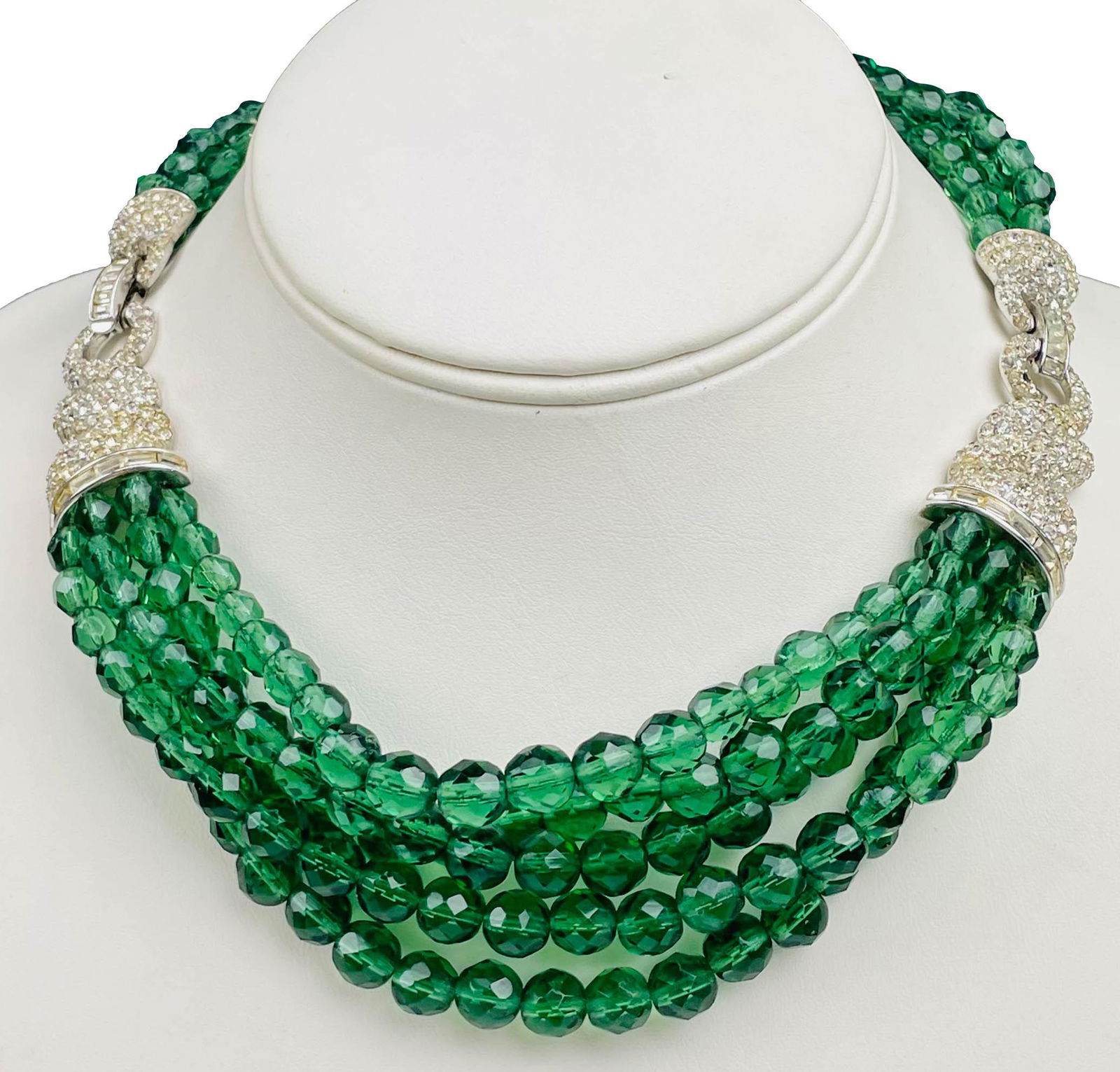 Boucher Faceted Glass Rhinestone Designer Necklace (1 of 3)