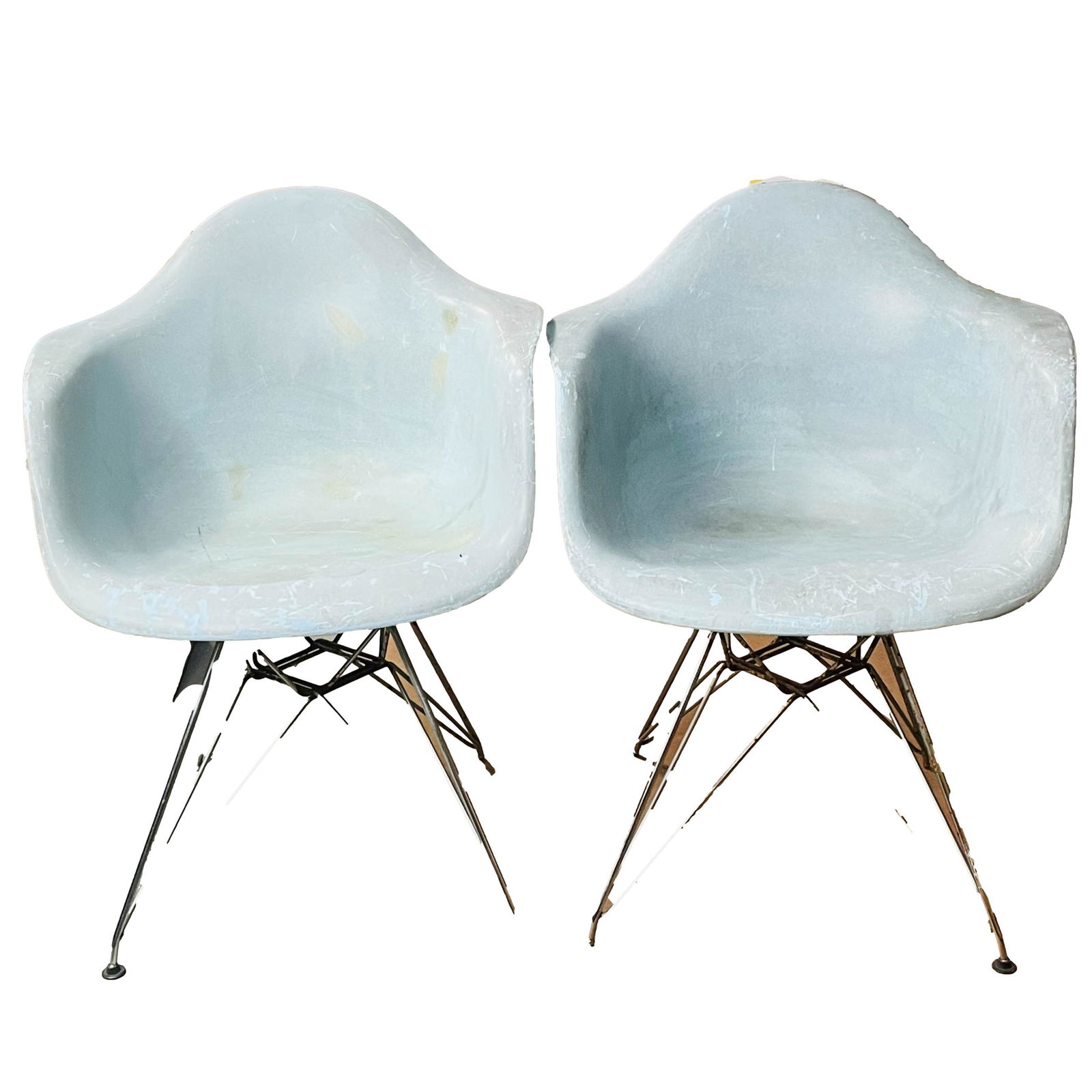 Eames Eiffel Tower Molded Fiberglass Armchair PAIR (1 of 4)