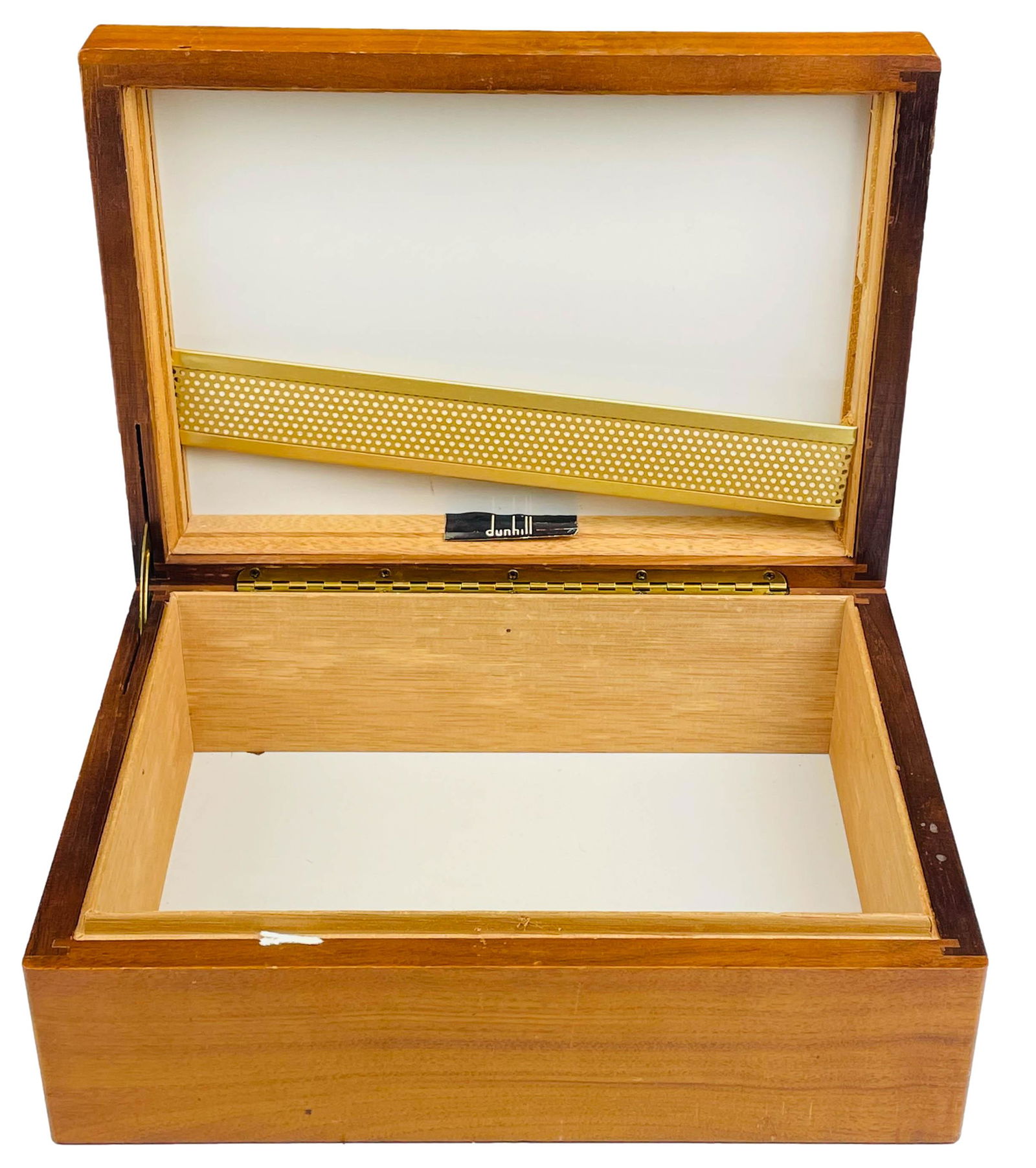Dunhill English Walnut Wooden Humidor Cigar Box (1 of 4)