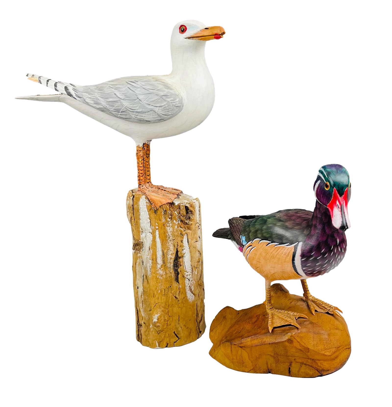 William C Weidemann 1921-2012 Wood Bird Decoy LOT (1 of 6)