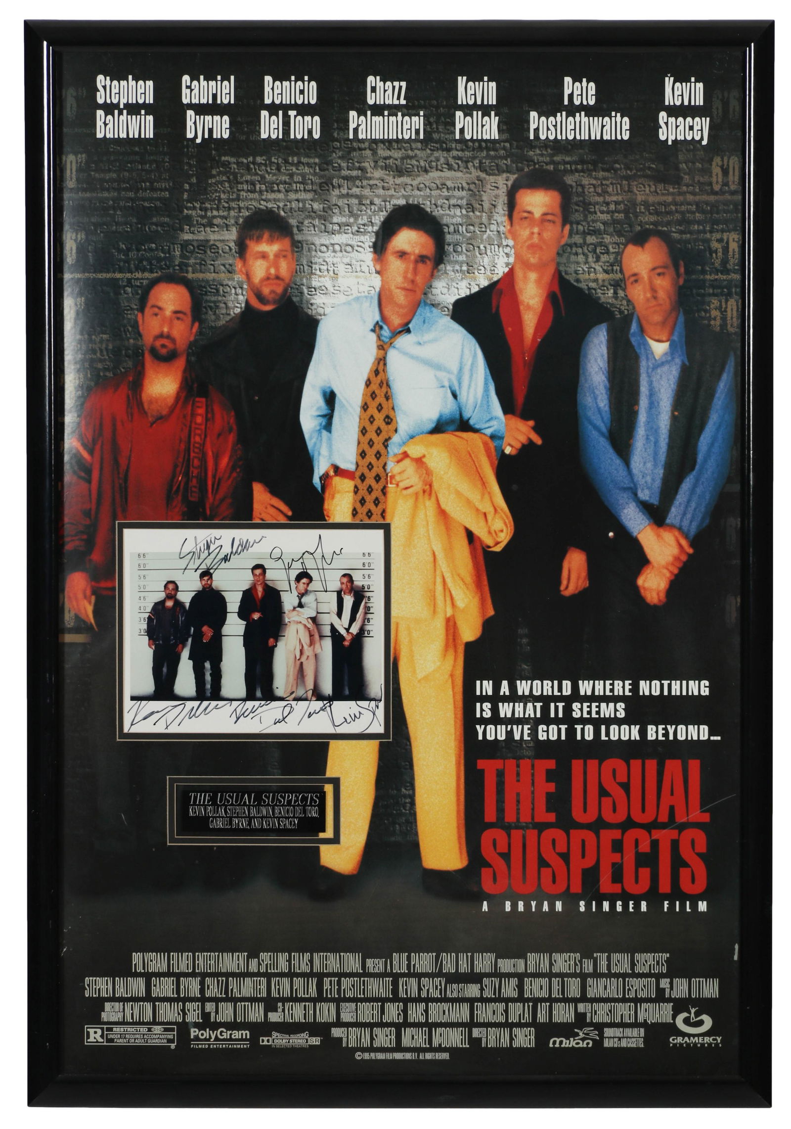 The Usual Suspects Autographed Movie Poster COA (1 of 5)