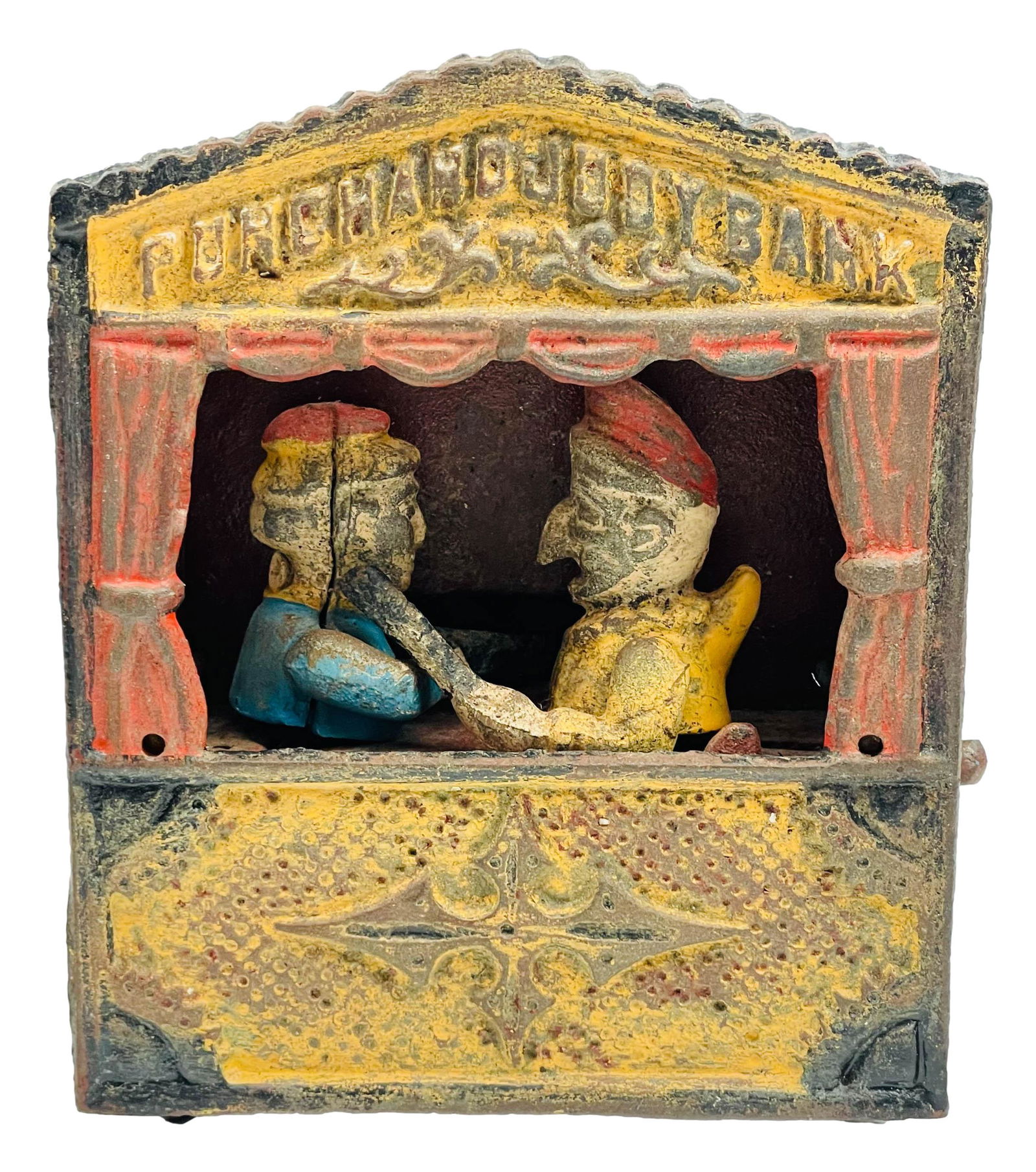 Punch & Judy Theater Cast Iron Mechanical Bank (1 of 4)