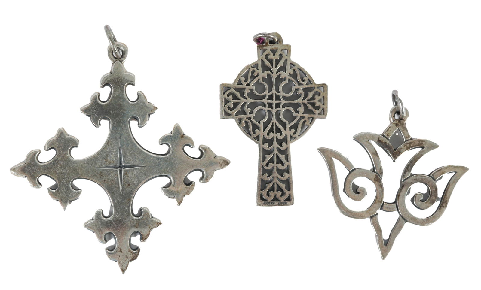 James Avery Sterling Silver 925 3pc Pendant LOT (1 of 4)