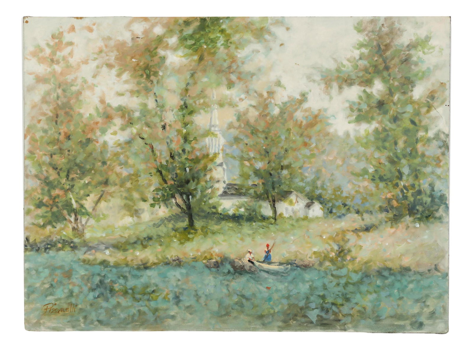 Pizzarelli 20C Expressionist Landscape Painting (1 of 5)