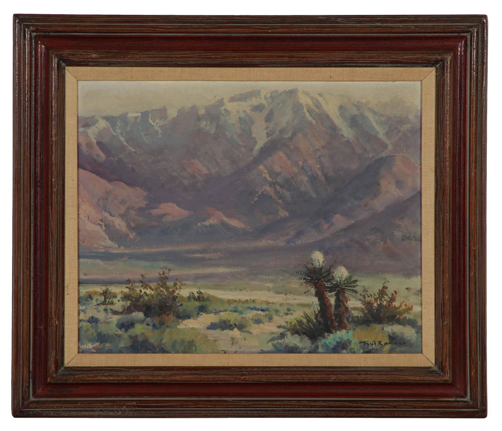 Paul Conner 20C San Jacinto Landscape Oil Painting (1 of 5)