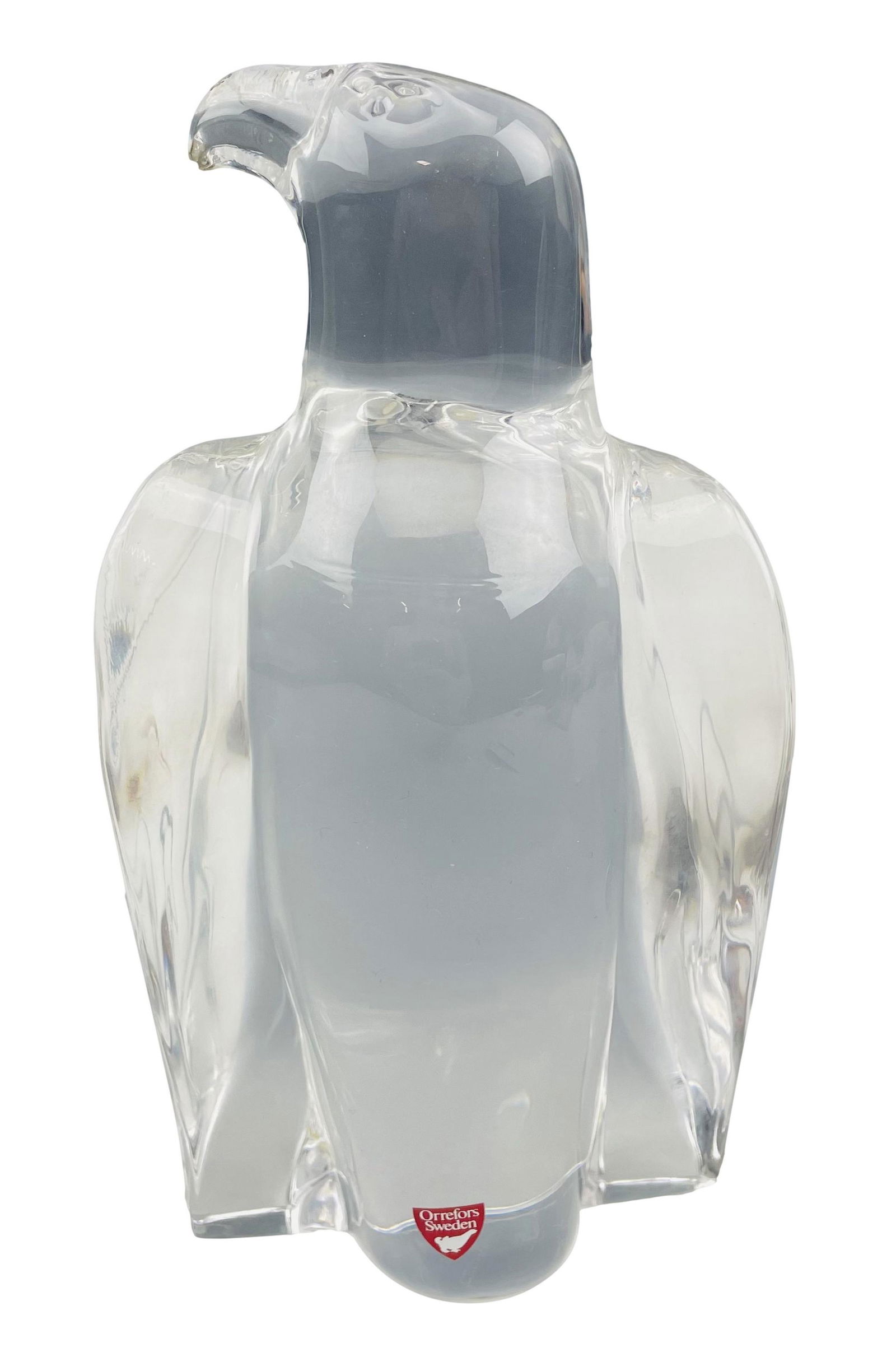 Orrefors Swedish Crystal Eagle Sculpture SIGNED (1 of 5)