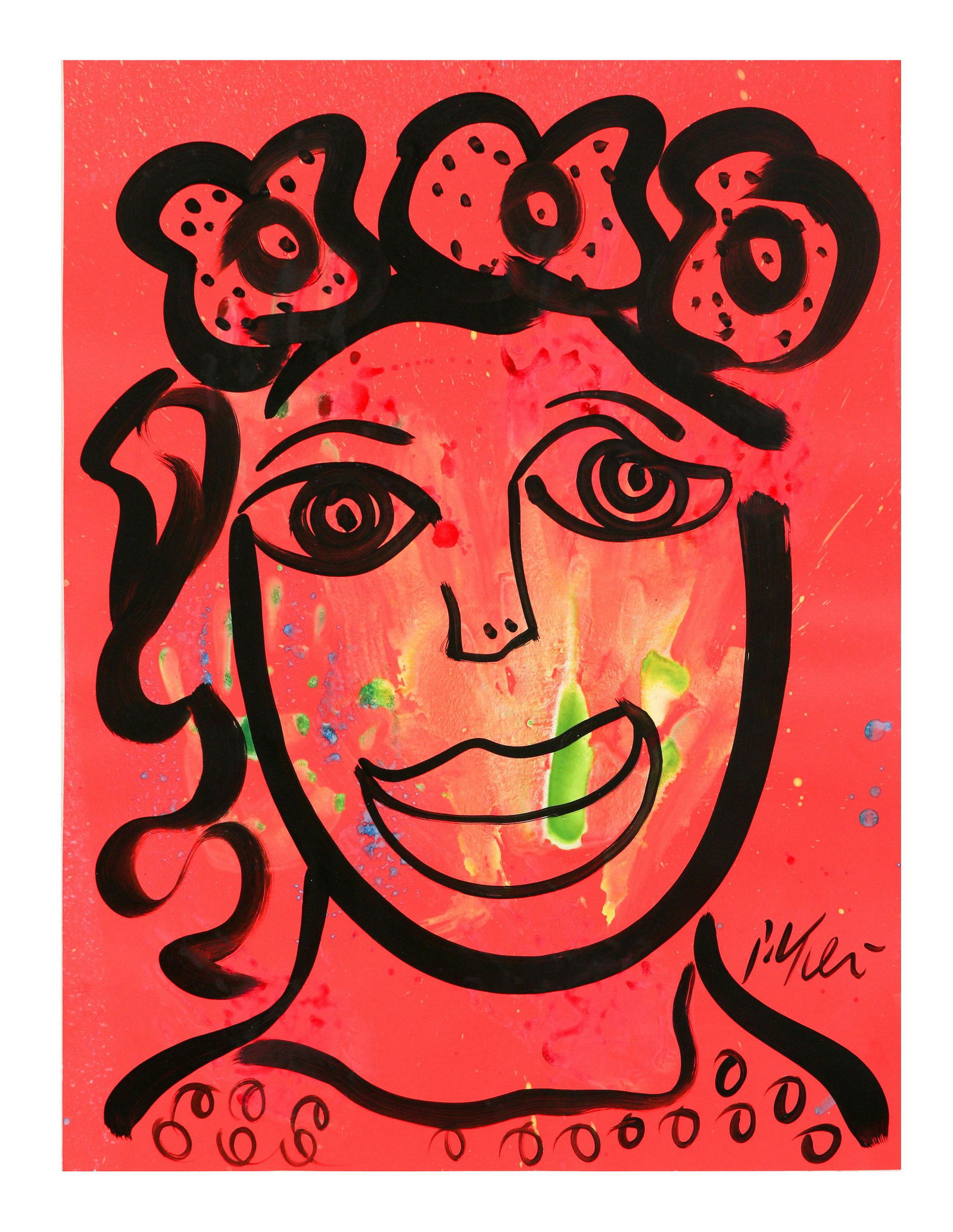 Peter Keil b.1942 Etta James Portrait Painting (1 of 5)