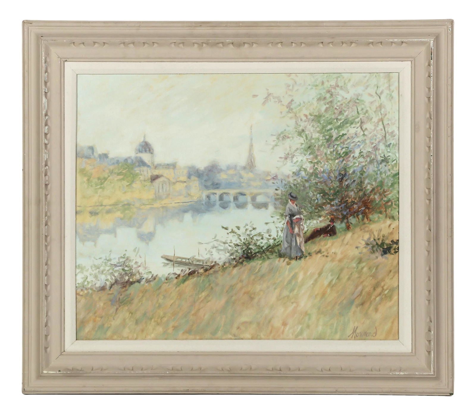 Maurice Monnard 20C Figural Landscape Painting (1 of 4)