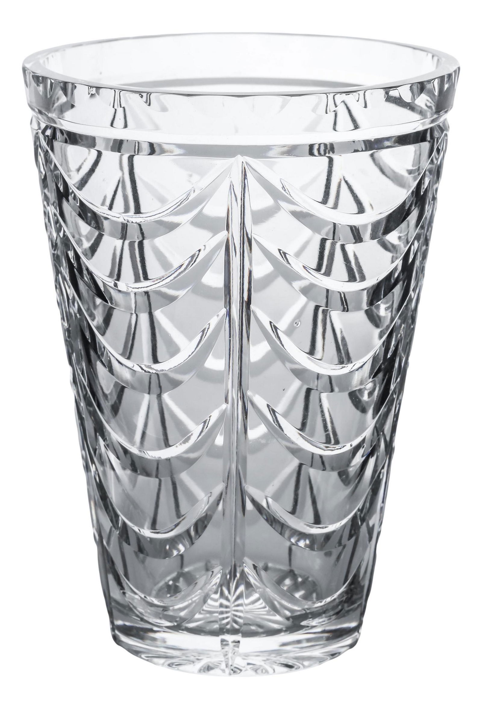 Tiffany & Company 8" Crystal Flower Bouquet Vase (1 of 3)