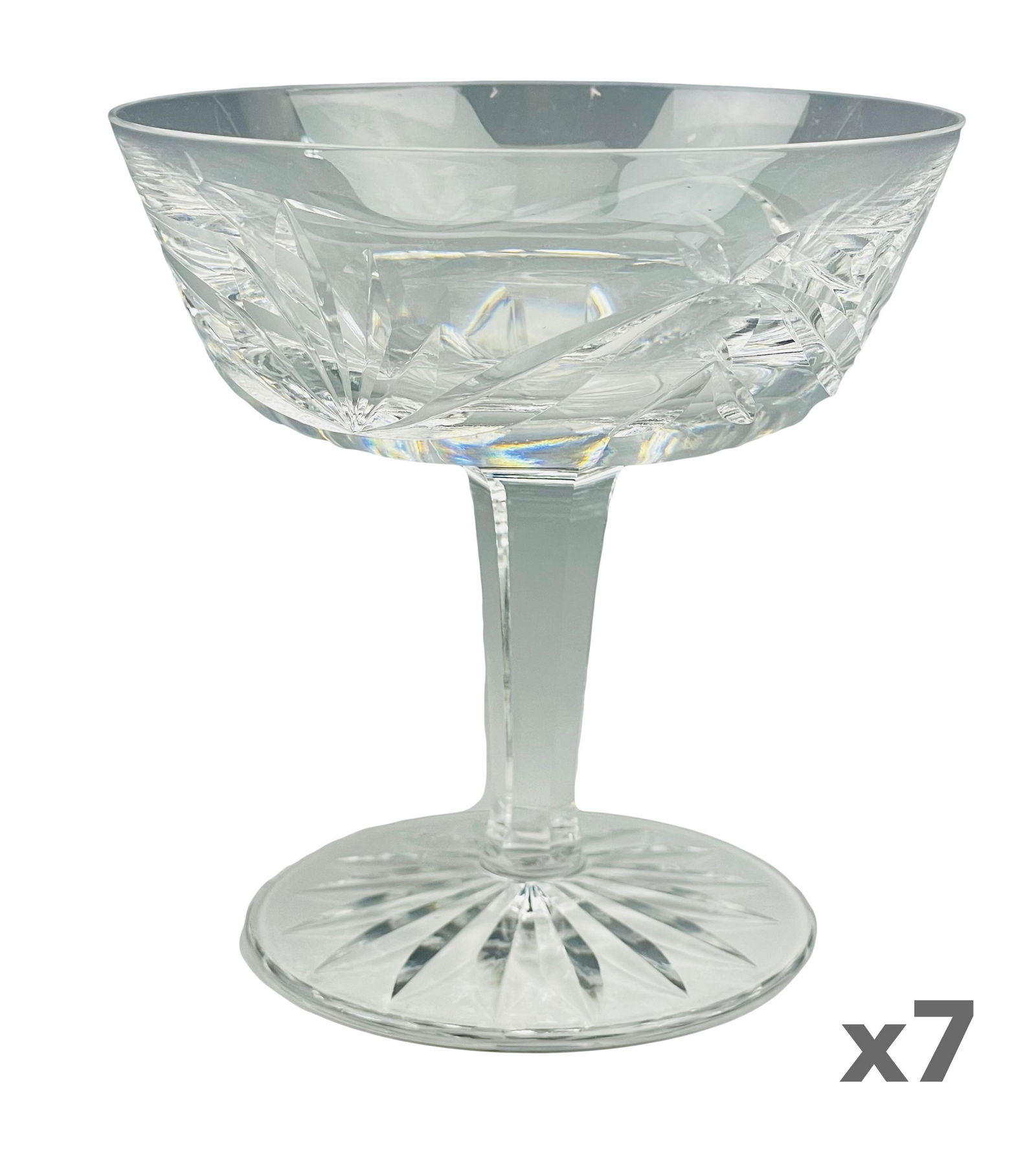 Waterford 7pc Crystal Ashling Champagne Sherbet (1 of 4)