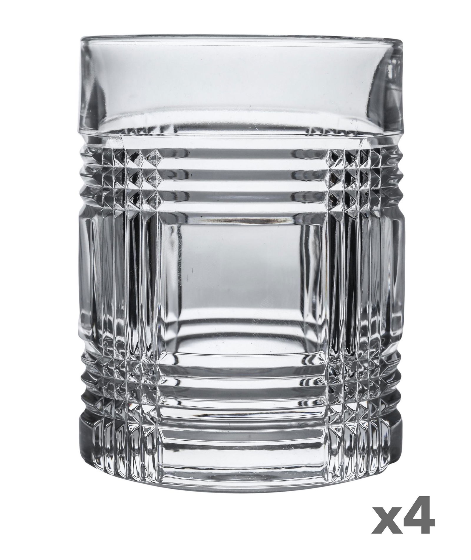 Ralph Lauren 4pc Crystal Glen Plaid Old Fashioned (1 of 4)