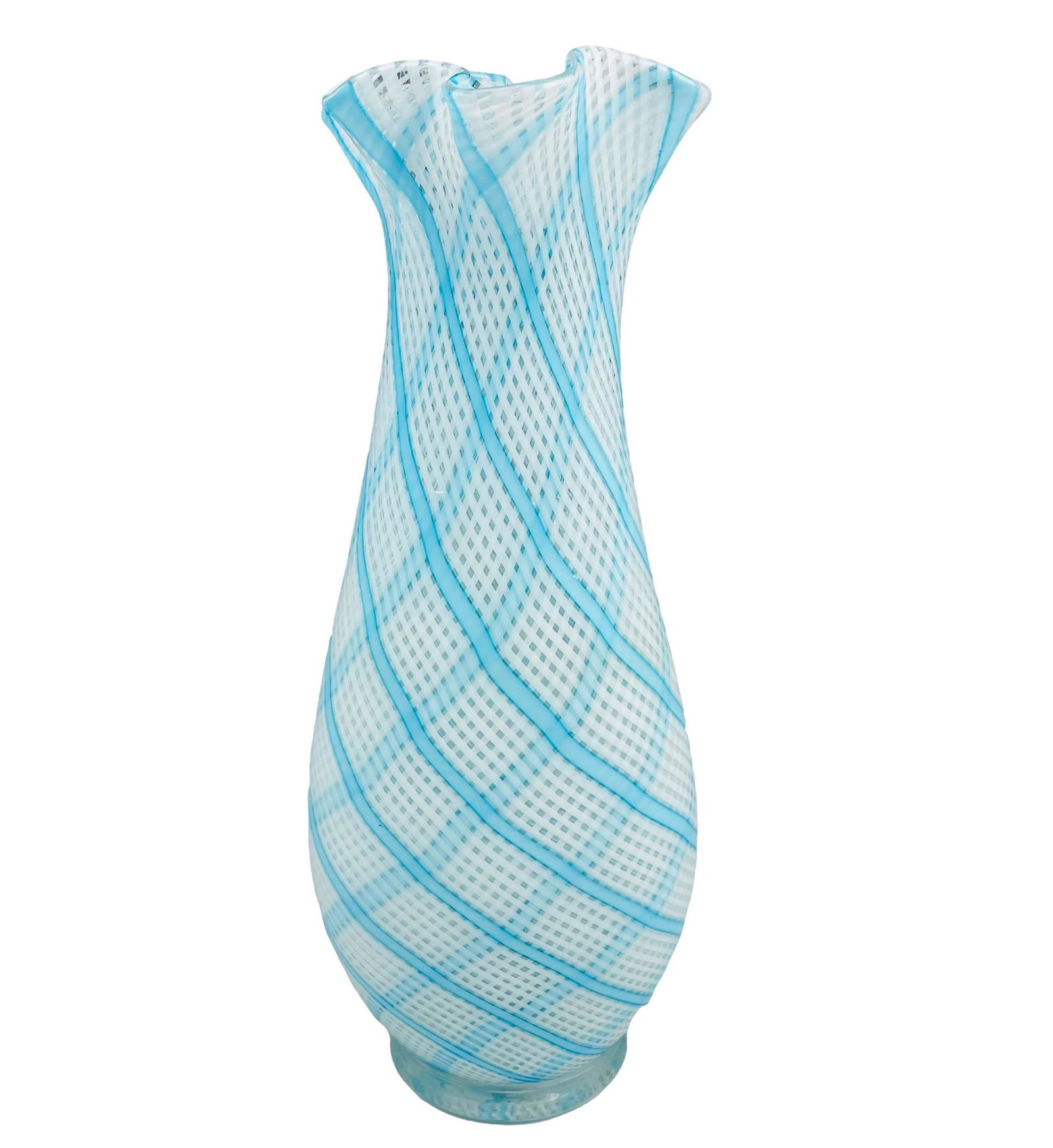 Dino Martens Murano Roticello Filigrana 13" Vase (1 of 3)