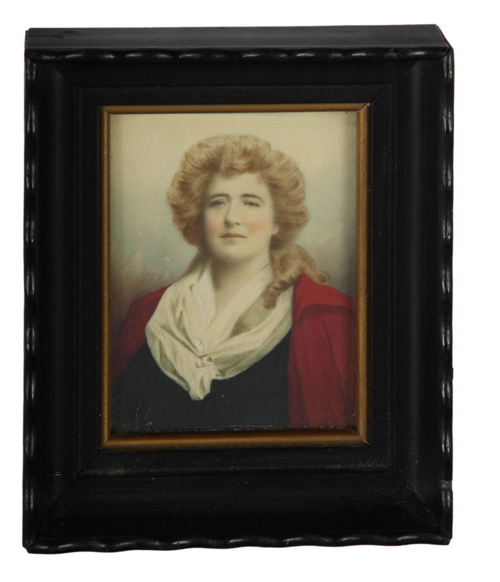 Antique Ellen Terry Actress Mini Portrait Painting (1 of 4)