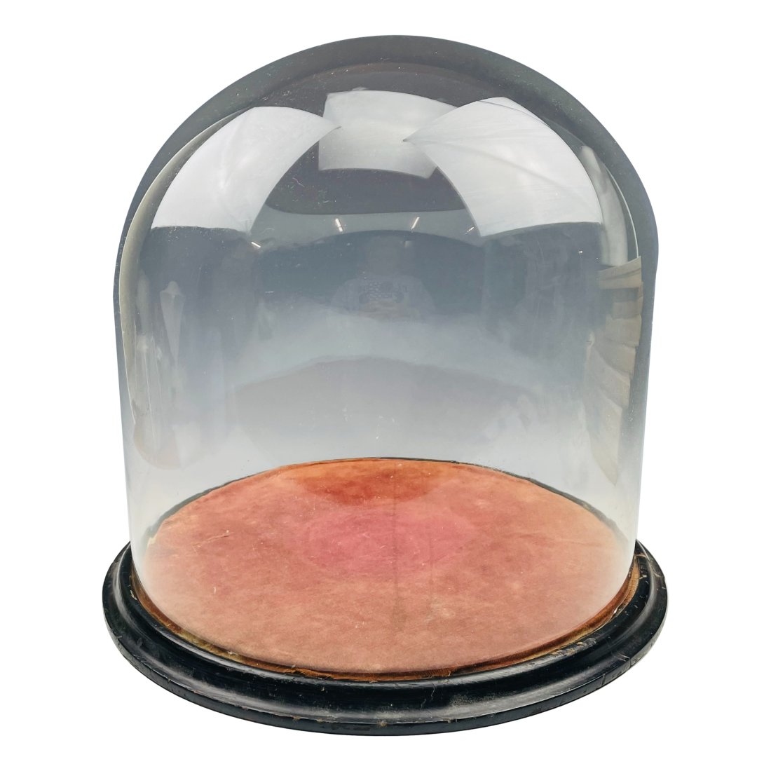Victorian Era Large Cloche Glass Dome Wood Base (1 of 3)