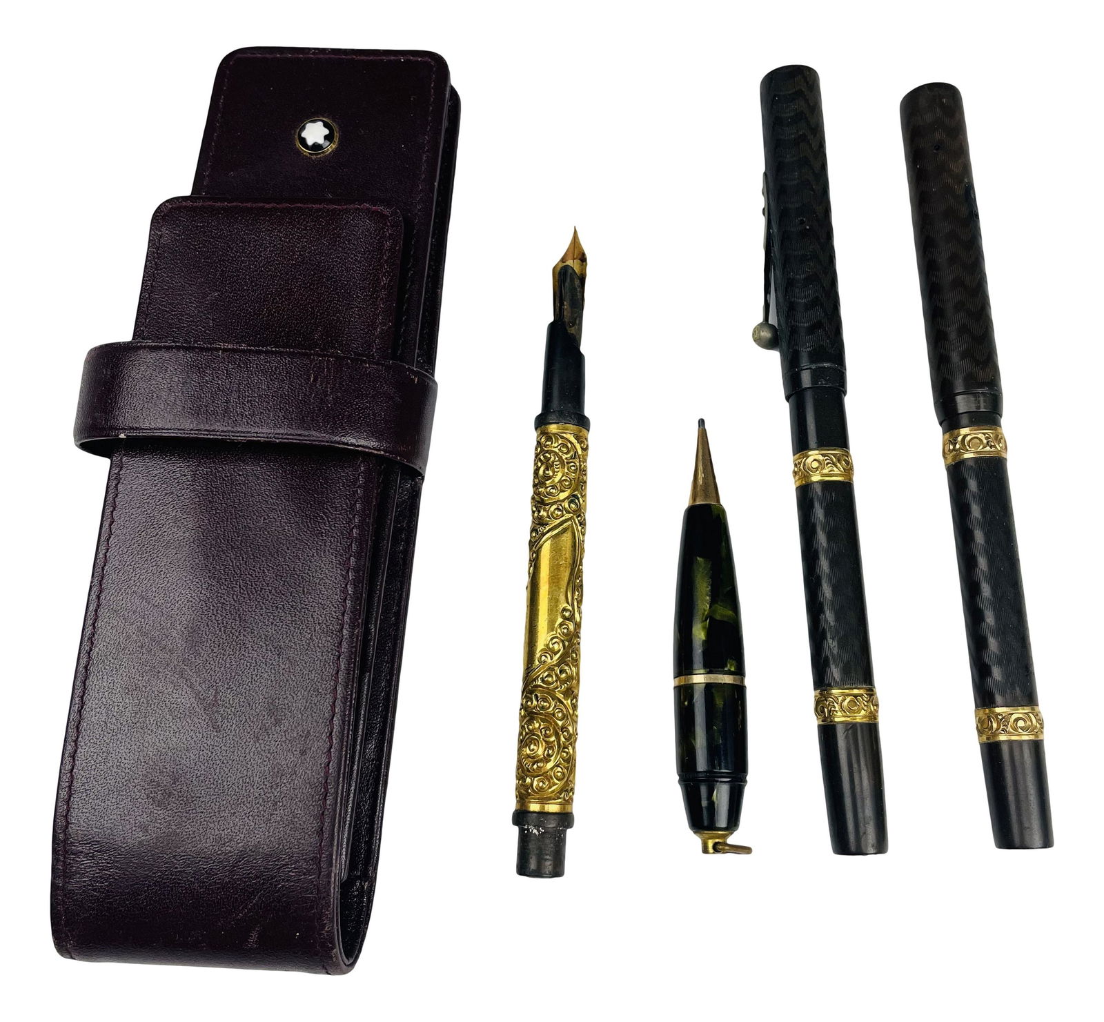 Waterman & Montblanc Fountain Pen & Pencil 5pc LOT (1 of 14)