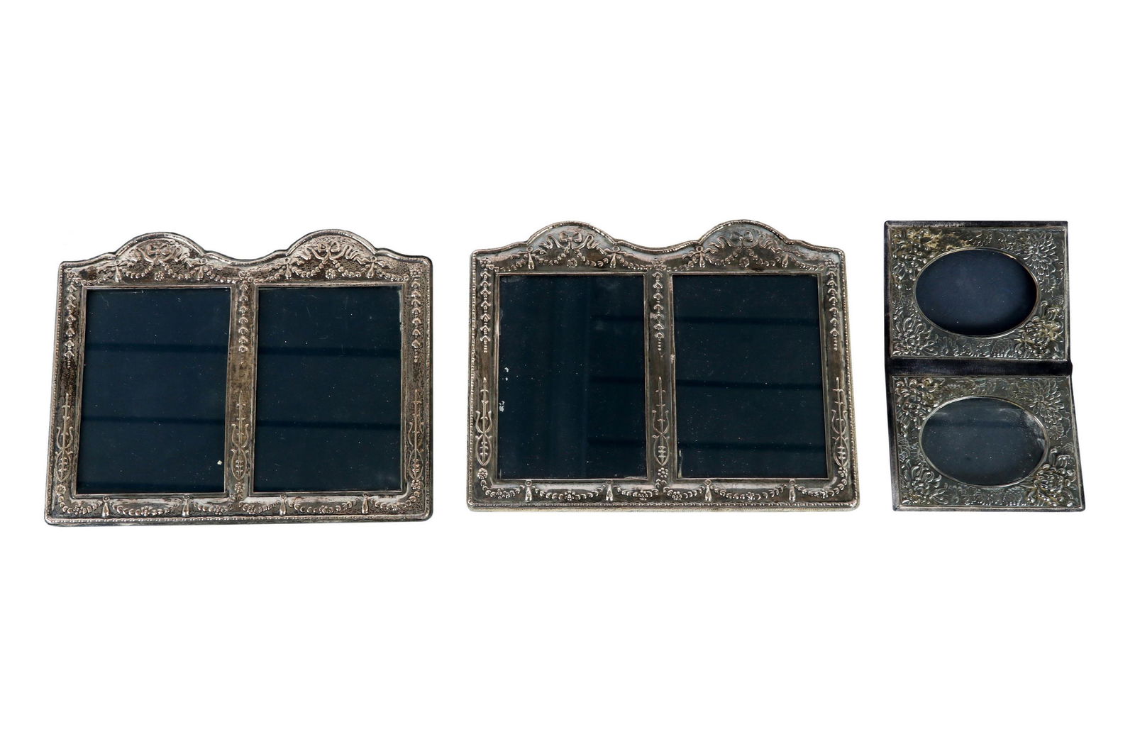 English Sterling Silver Repousse Picture Frame LOT (1 of 4)