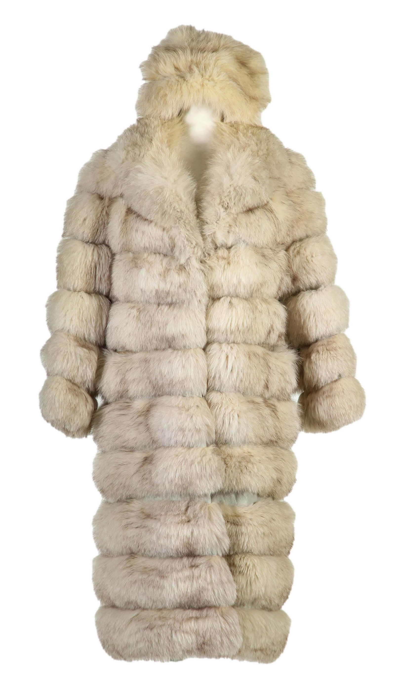 Fox Fur Adjustable Length Women's Coat and Cap (1 of 3)