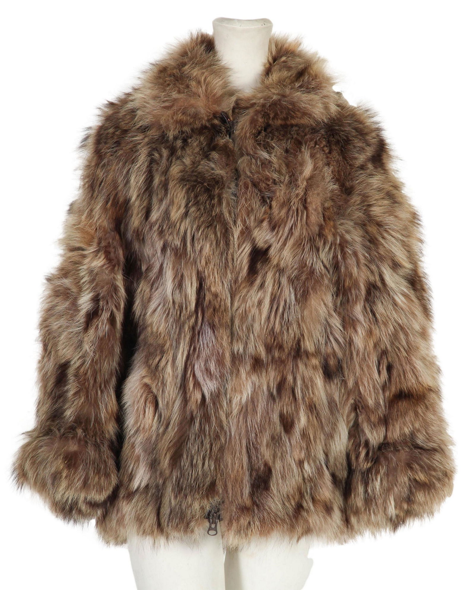 Neiman Marcus Beaver Fur Zippered Women's Jacket (1 of 3)