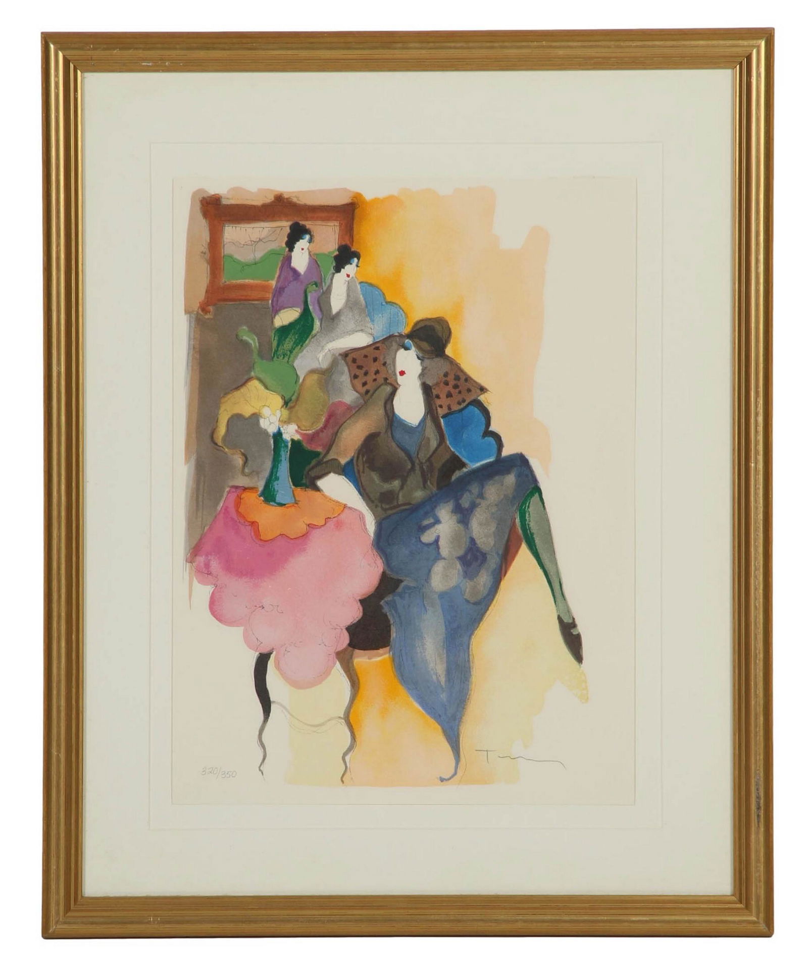 Isaac Tarkay 1935-2012 Female LE Serigraph SIGNED (1 of 5)