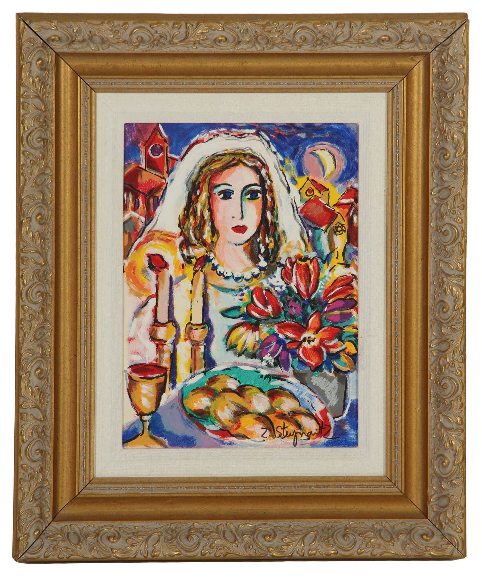 Zamy Steynovitz 1951-2000 "Wedding Night" Painting (1 of 5)