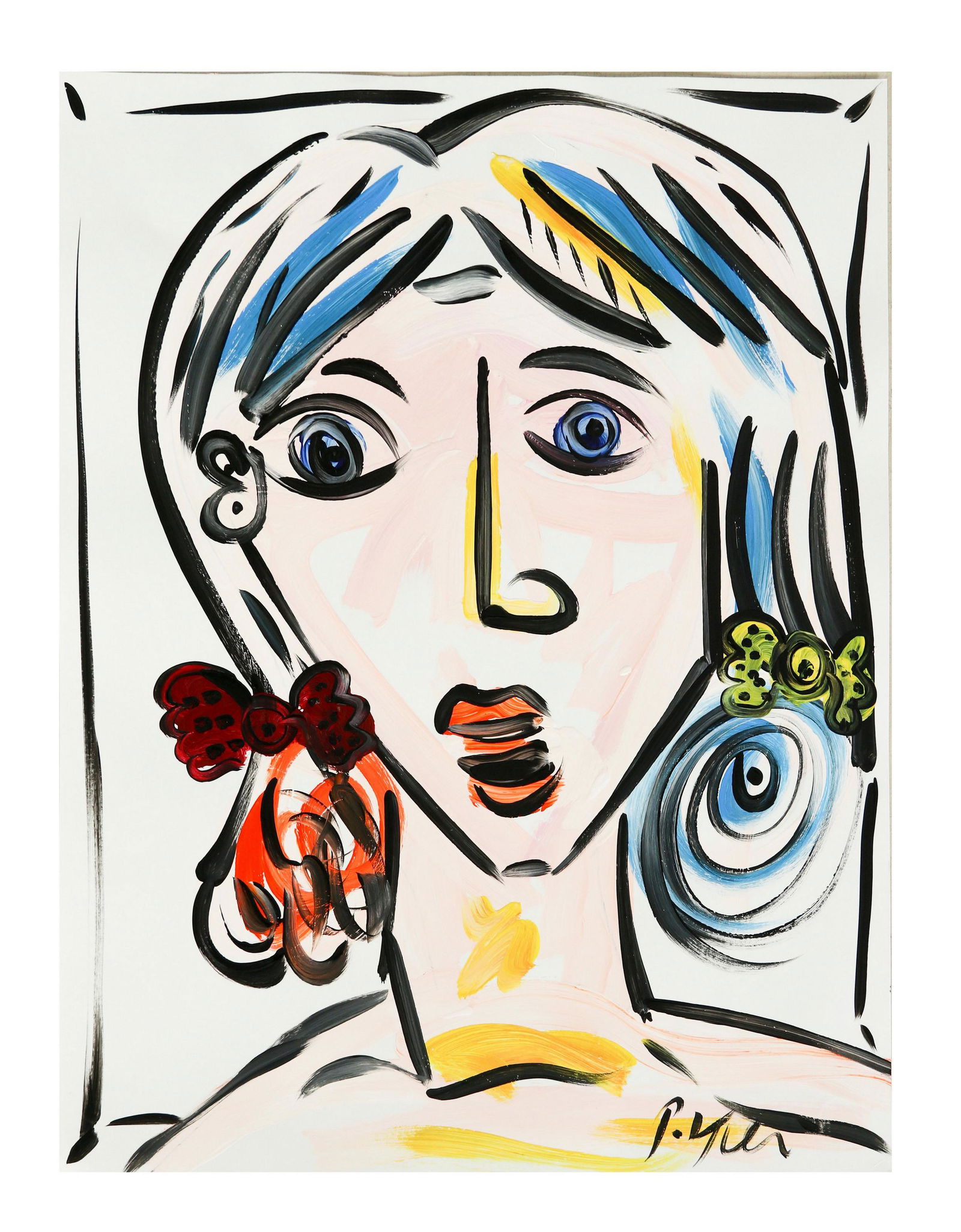 Peter Keil b.1942 Cass Elliot Portrait Painting (1 of 5)