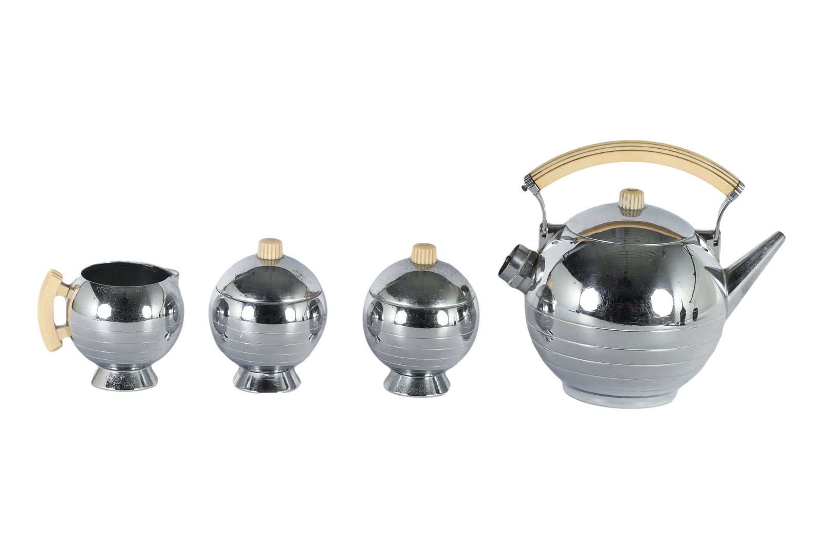 Chase Chrome Art Deco Comet 4pc Tea Coffee SET (1 of 6)