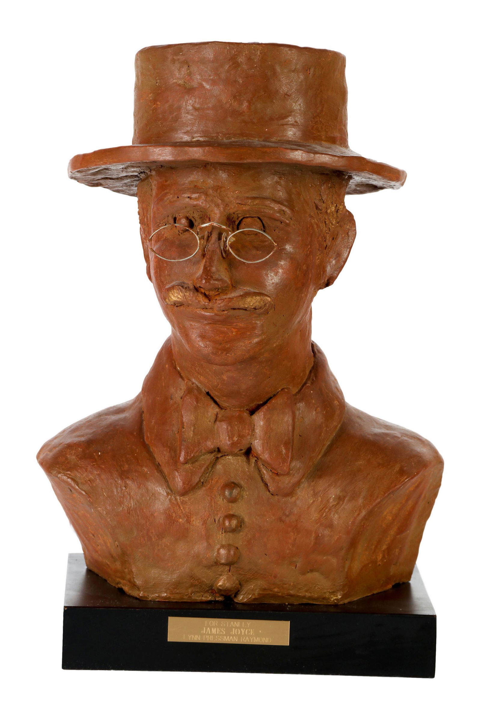 Lynn Pressman Raymond Terracotta Bust Sculpture (1 of 5)