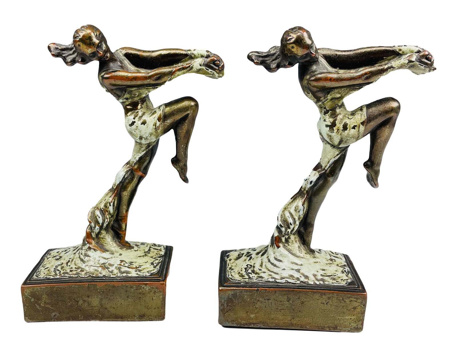 Female Dancer Bookends Manner Of Max Le Verrier PR (1 of 5)