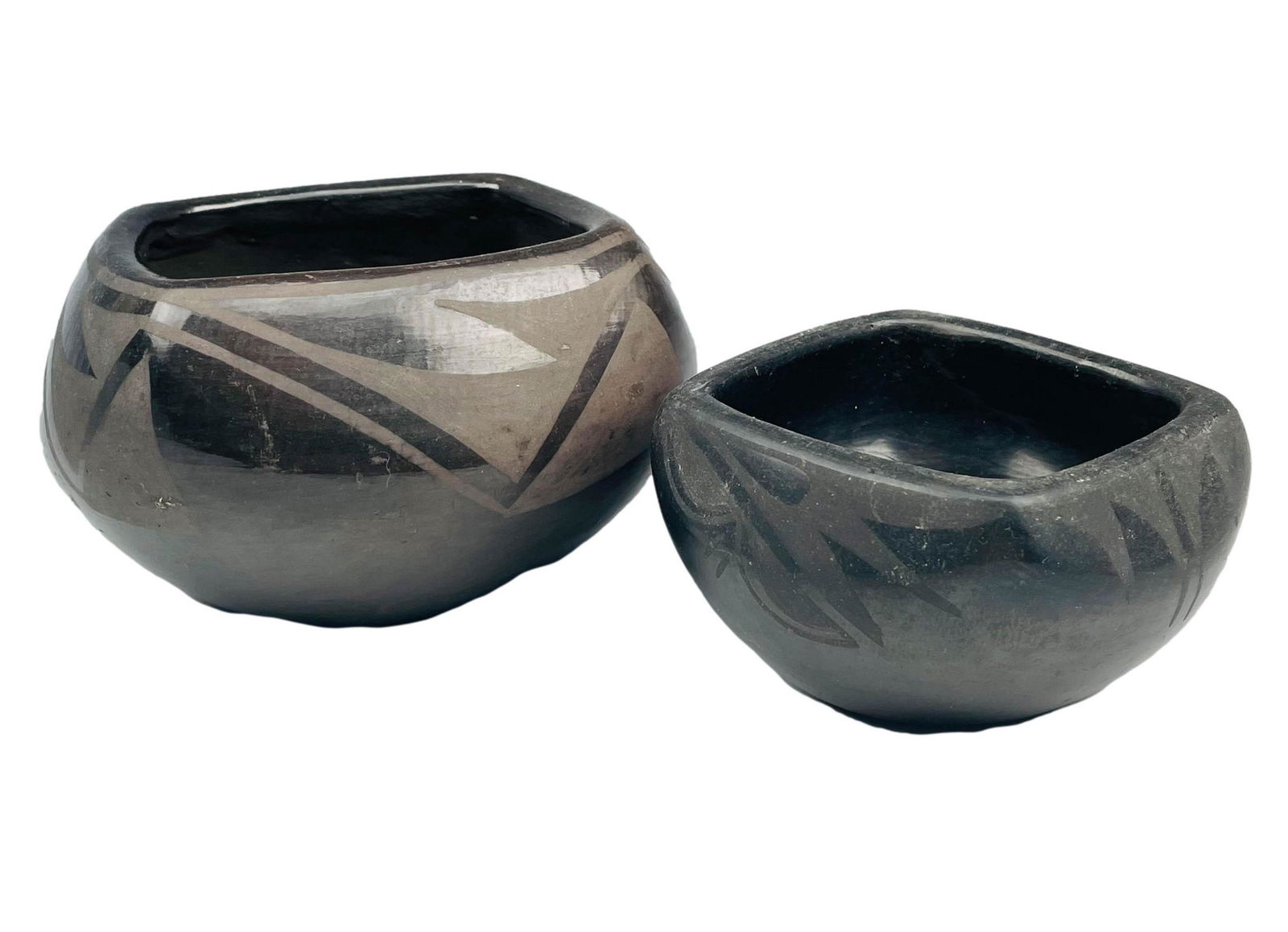 Native American Indian Blackware Pottery Bowl LOT (1 of 5)