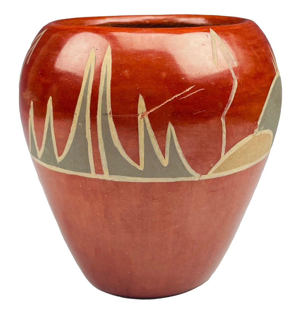 Ruby Panana Zia Pueblo Polychrome Pottery Vase (1 of 5)