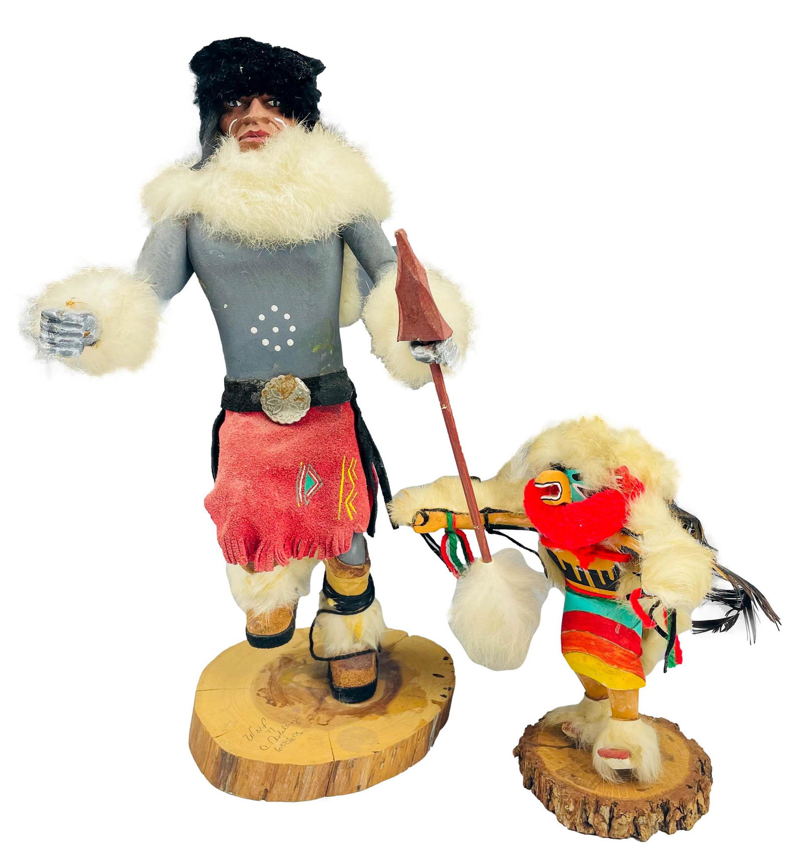 Native American Indian Kachina Doll ESTATE 2pc LOT (1 of 6)