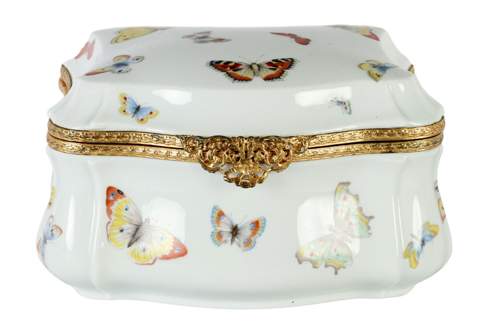Limoges French Old Porcelain Butterfly Jewelry Box (1 of 5)