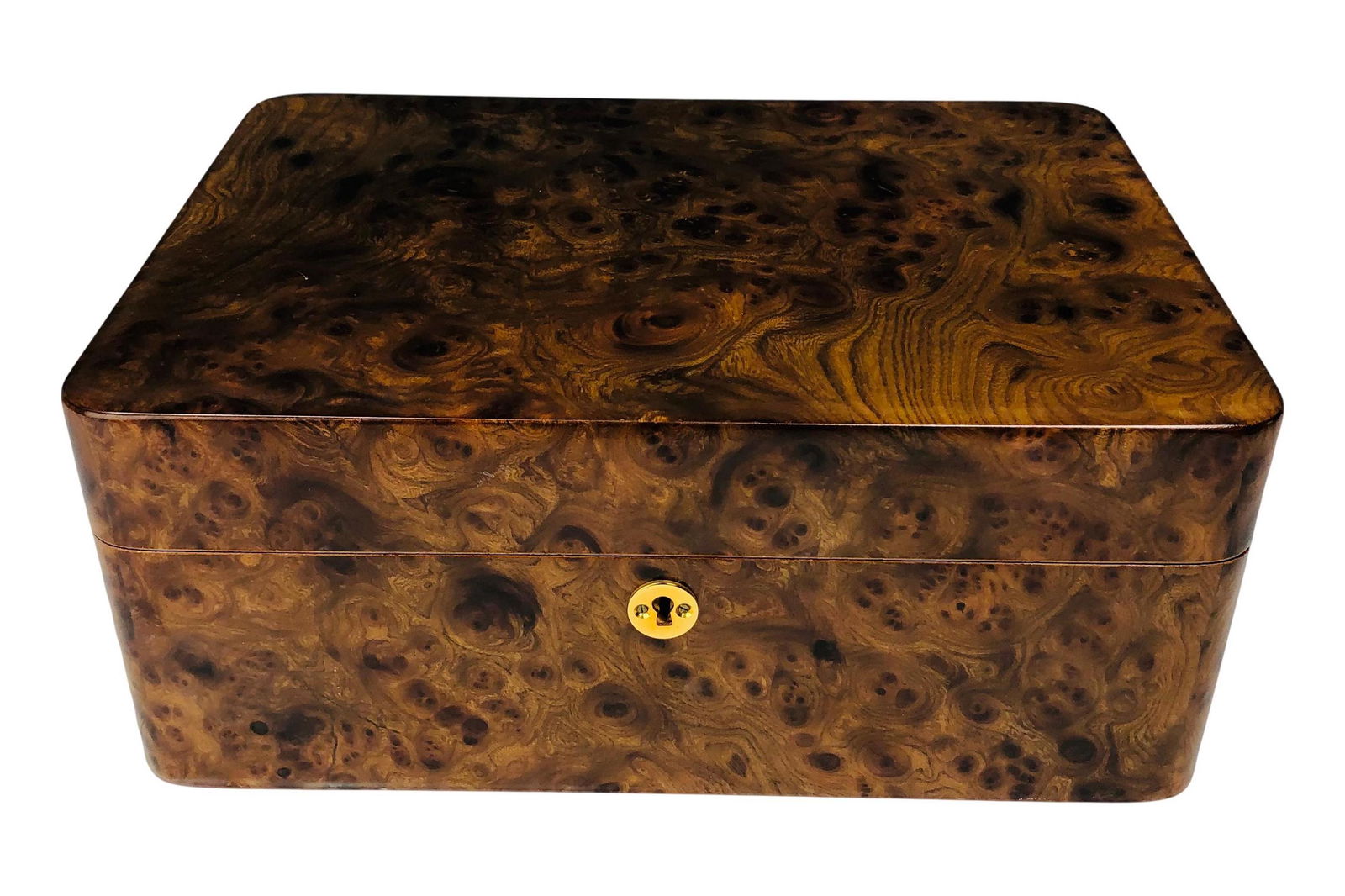 Italian Burl Wood Jewelry Love Letter Storage Box Nov 16, 2022