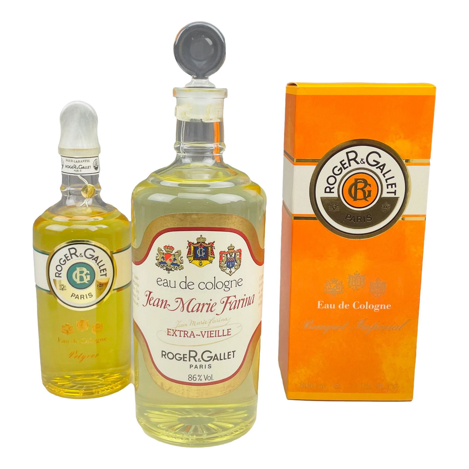 Roger & Gallet French Perfume 3pc Bottle LOT (1 of 4)