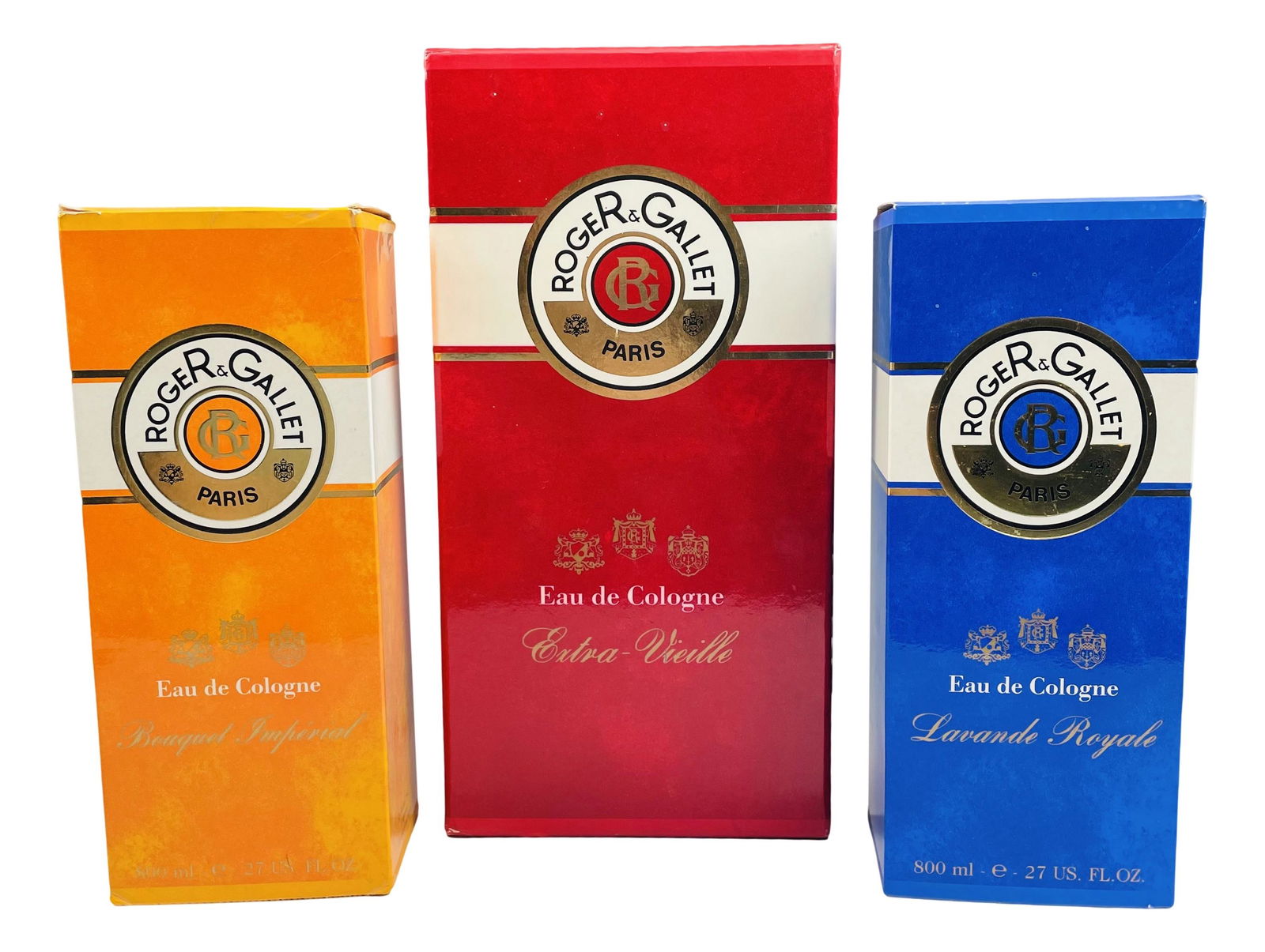 Roger & Gallet French Perfume 3pc Bottle LOT (1 of 7)