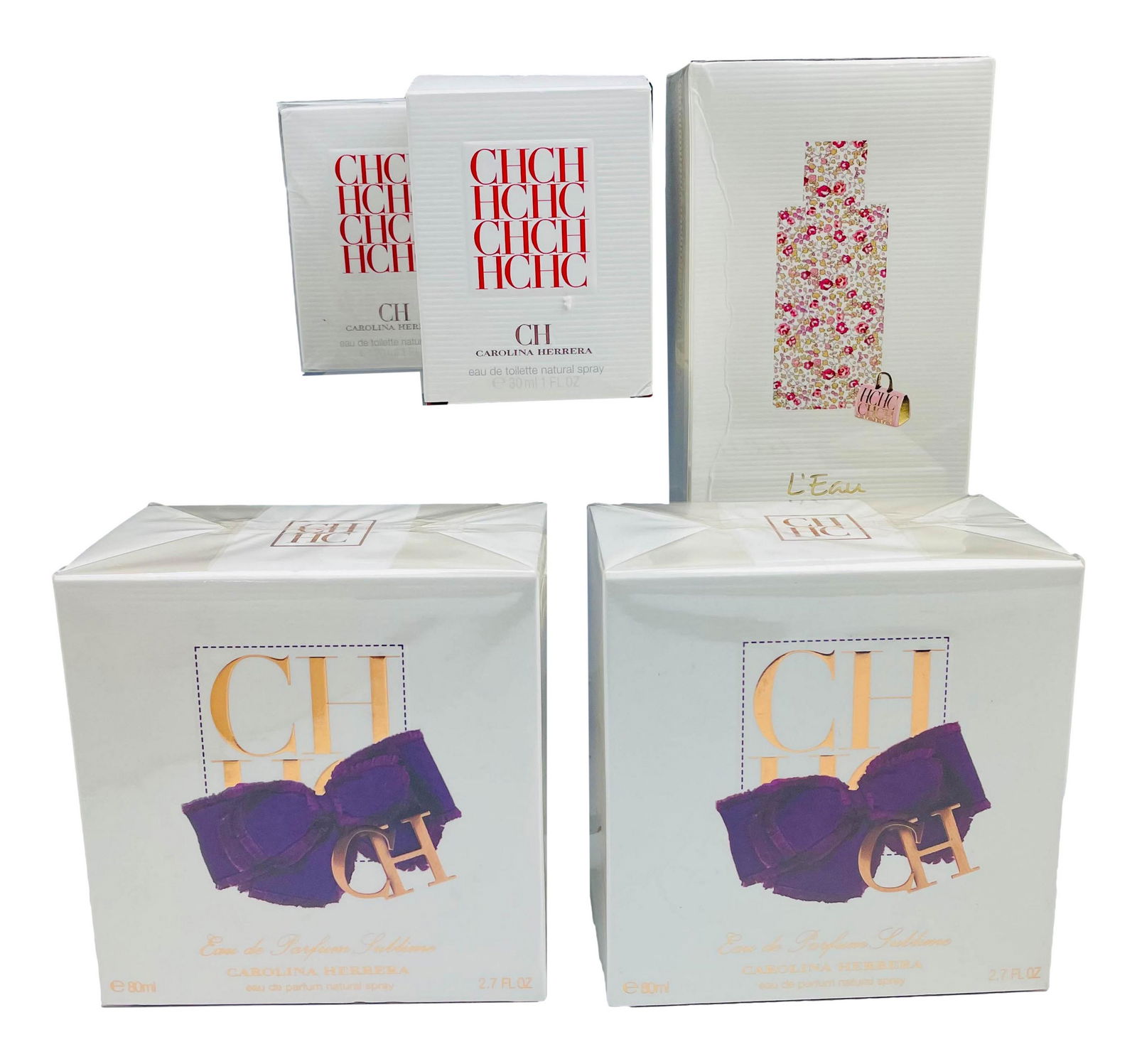 Carolina Herrera Designer Perfume 5pc ESTATE LOT (1 of 3)